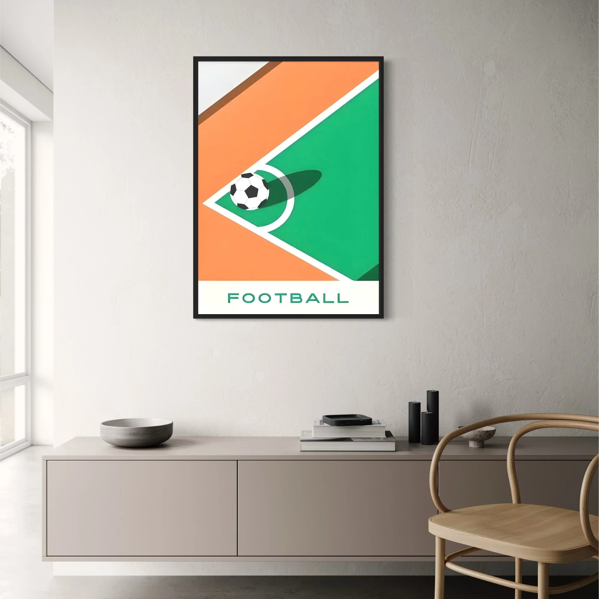 The Geometry of Victory | Soccer Art Series - Image 2