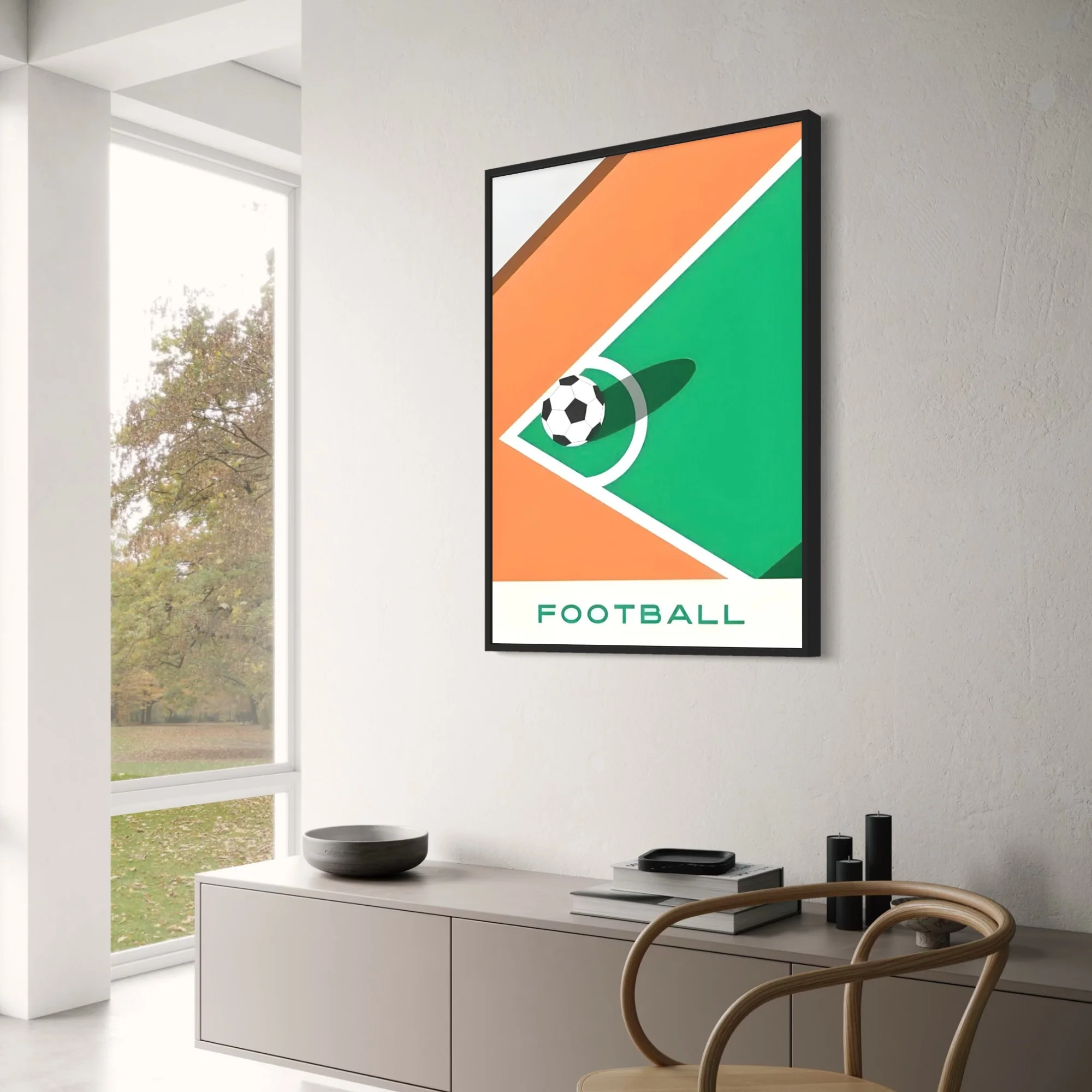 The Geometry of Victory | Soccer Art Series - Image 3