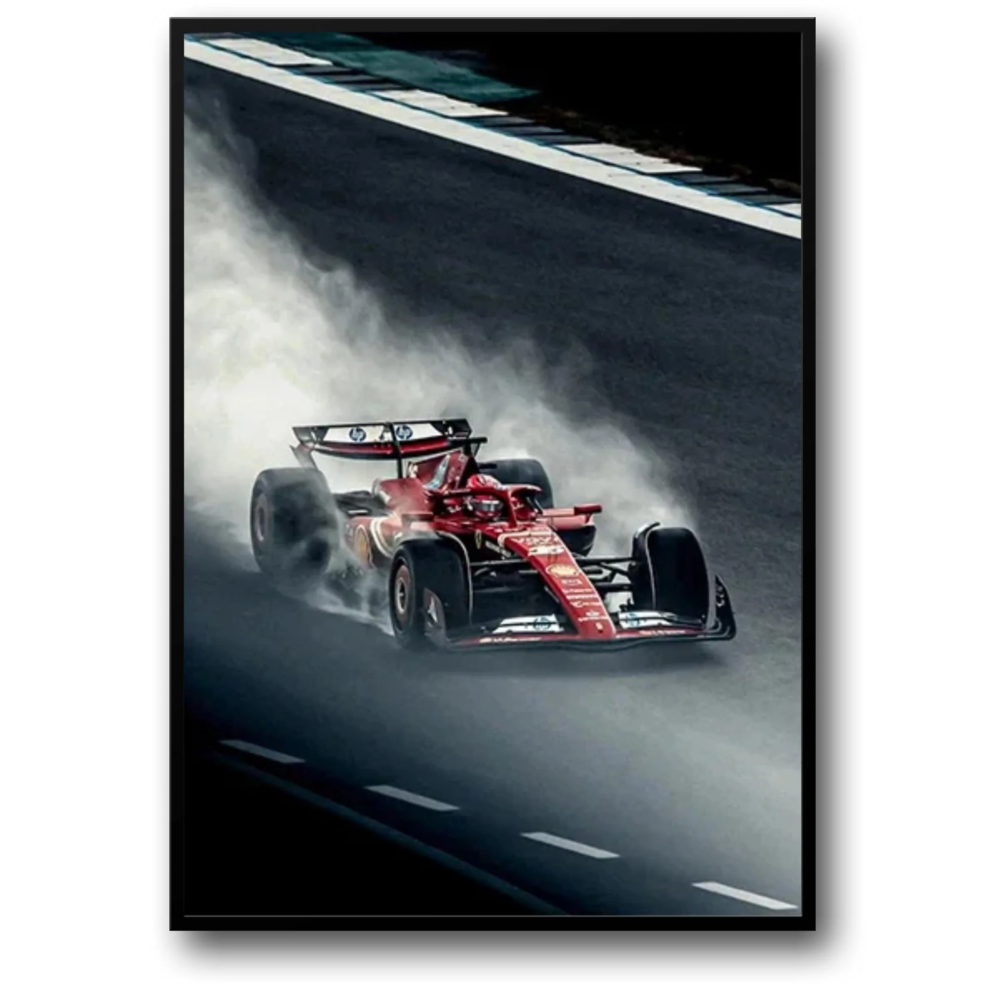 Senna Grand Prix | Abstract Racing Graffiti | Leclerc Supercar