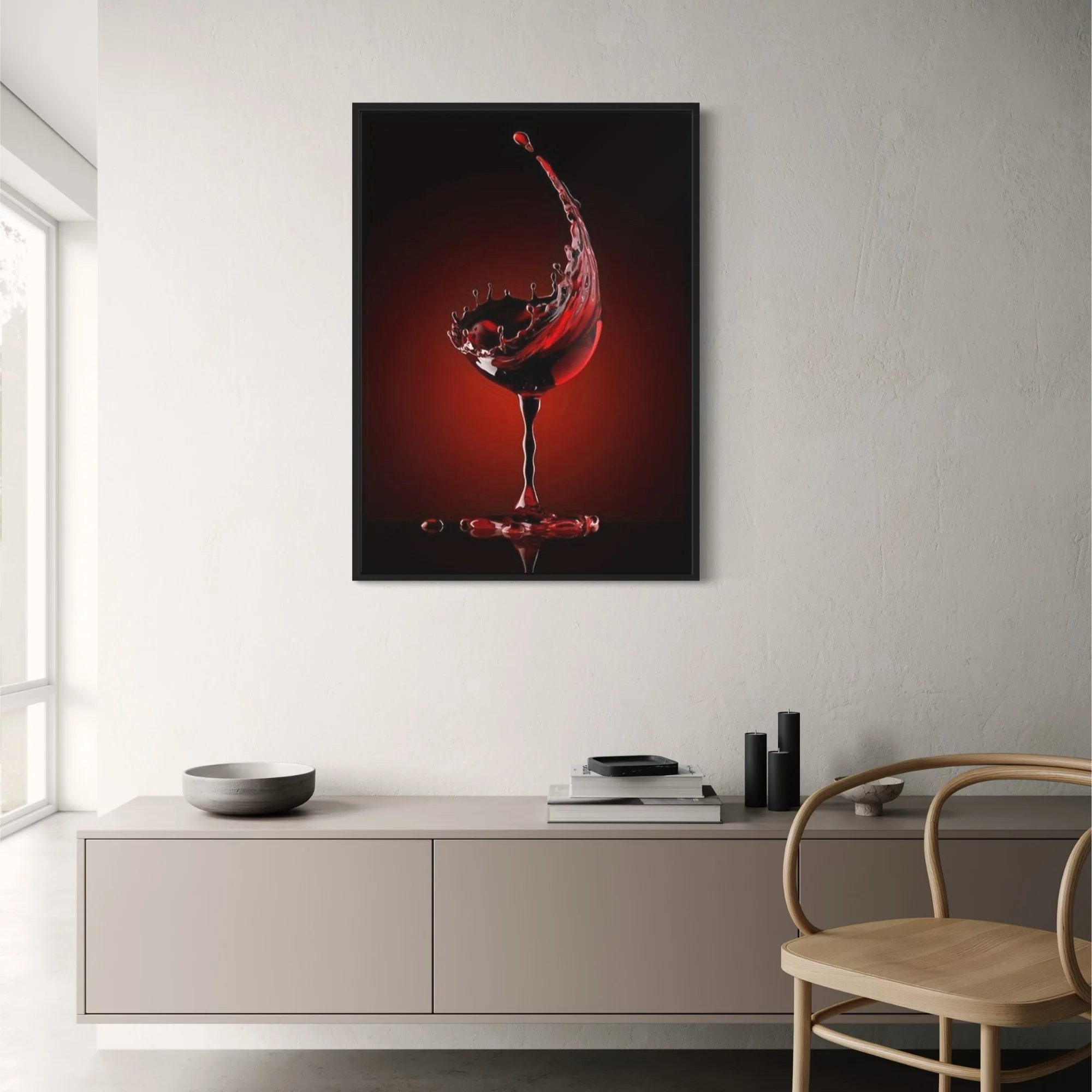 Modern Abstract | Red Wine Splash - Image 2