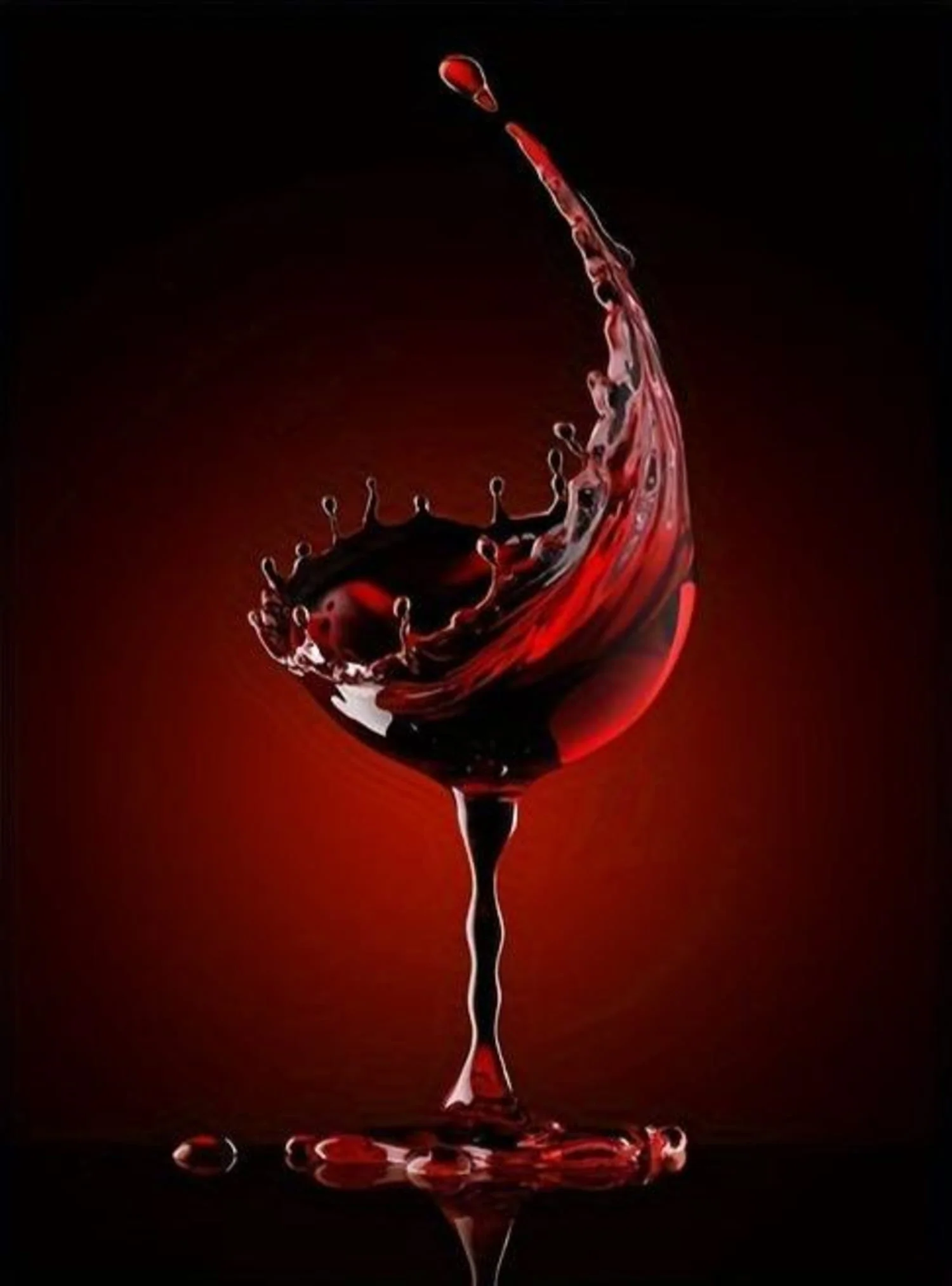 Modern Abstract | Red Wine Splash - Image 4