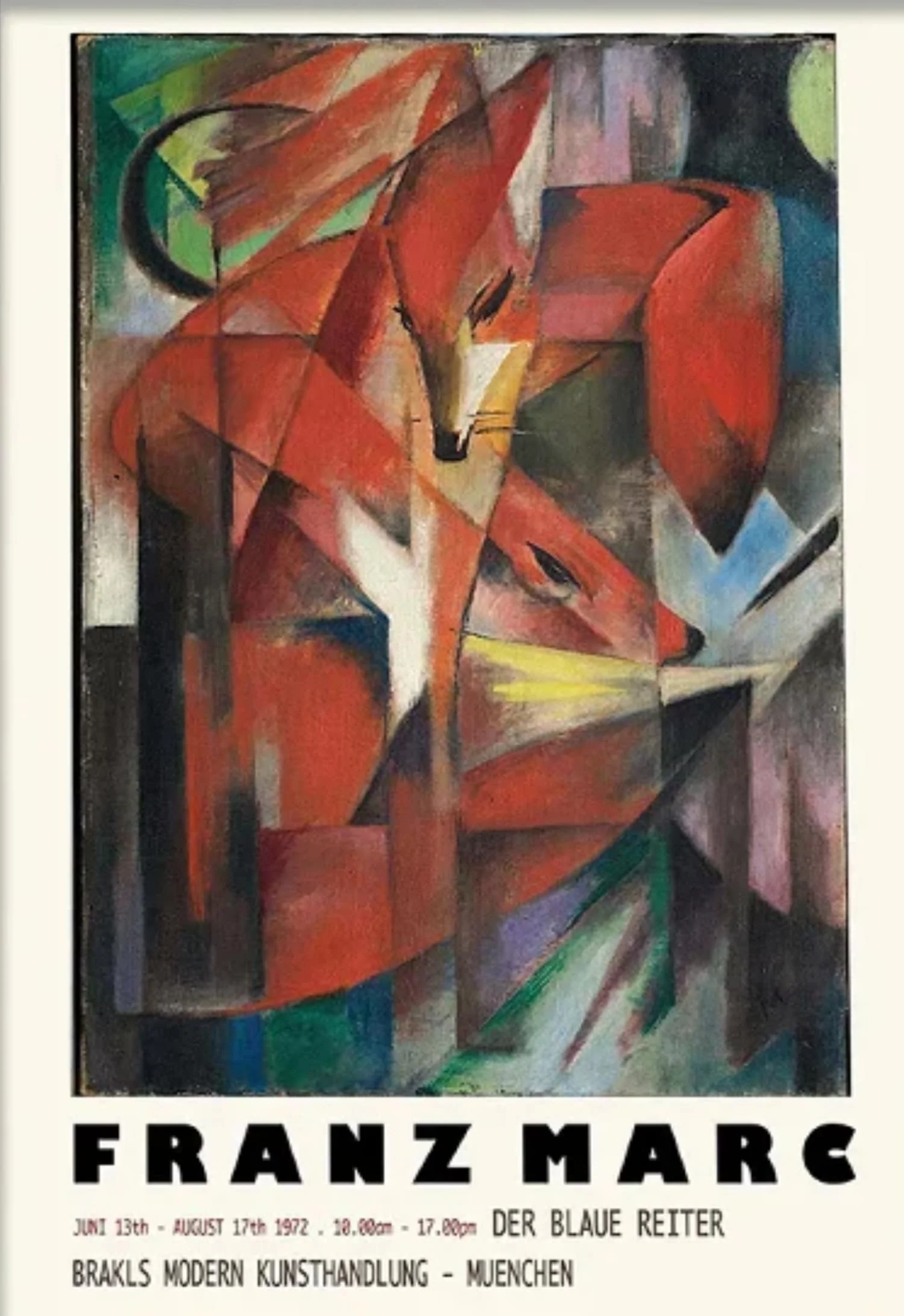 Franz Marc | The Foxes | Vibrant Wildlife Art - Image 4