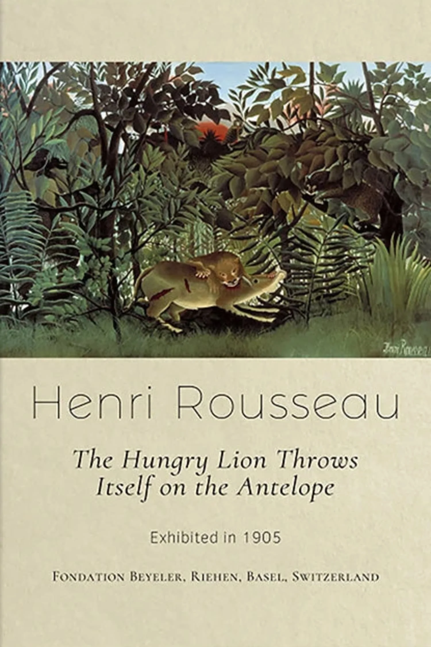 Henri Rousseau | The Hungry Lion | Wildlife Scene - Image 4