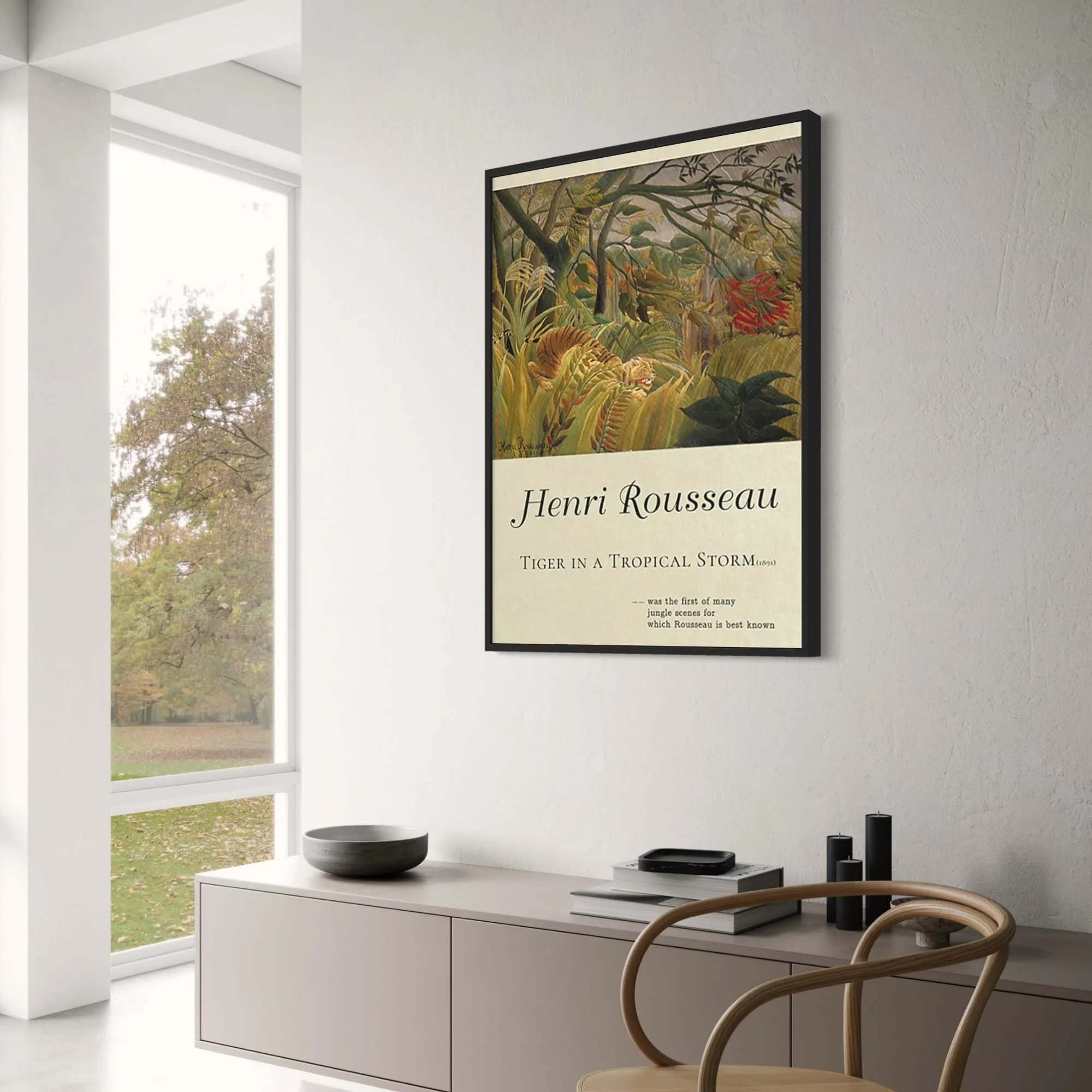 Henri Rousseau | Tiger in a Tropical Storm | Jungle Artwork - Image 3