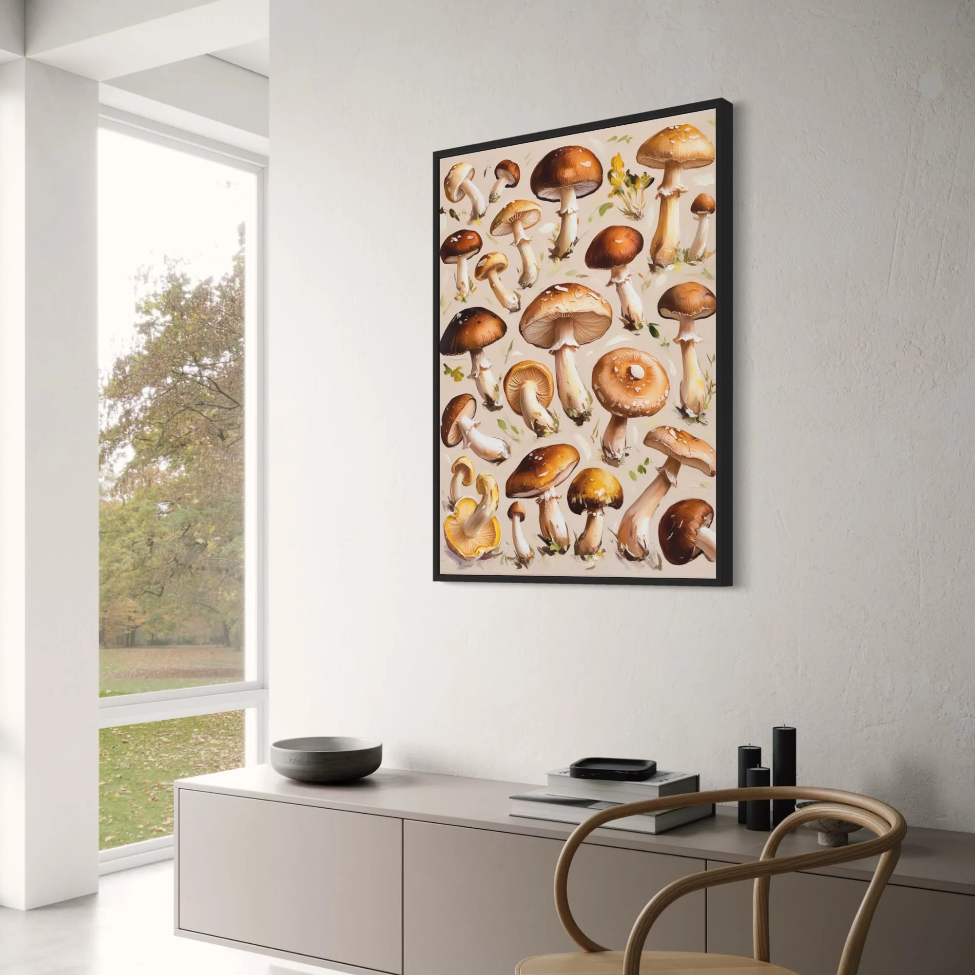 Diverse Mushroom Species | Illustrated Botanical Art - Image 3