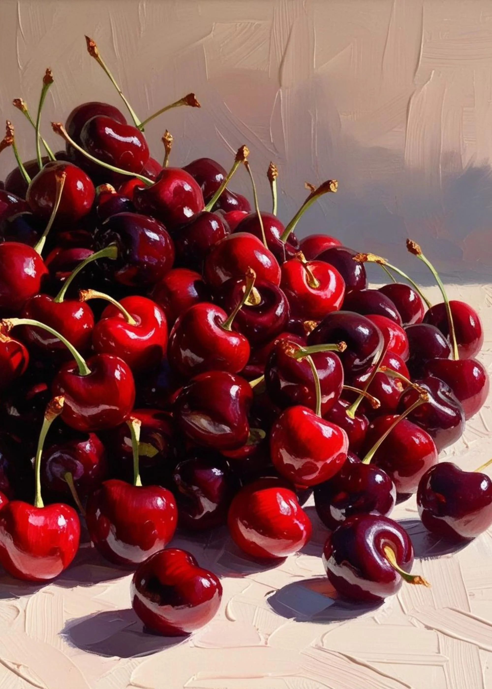Vibrant Cherries | Bright Red Berries Art - Image 4