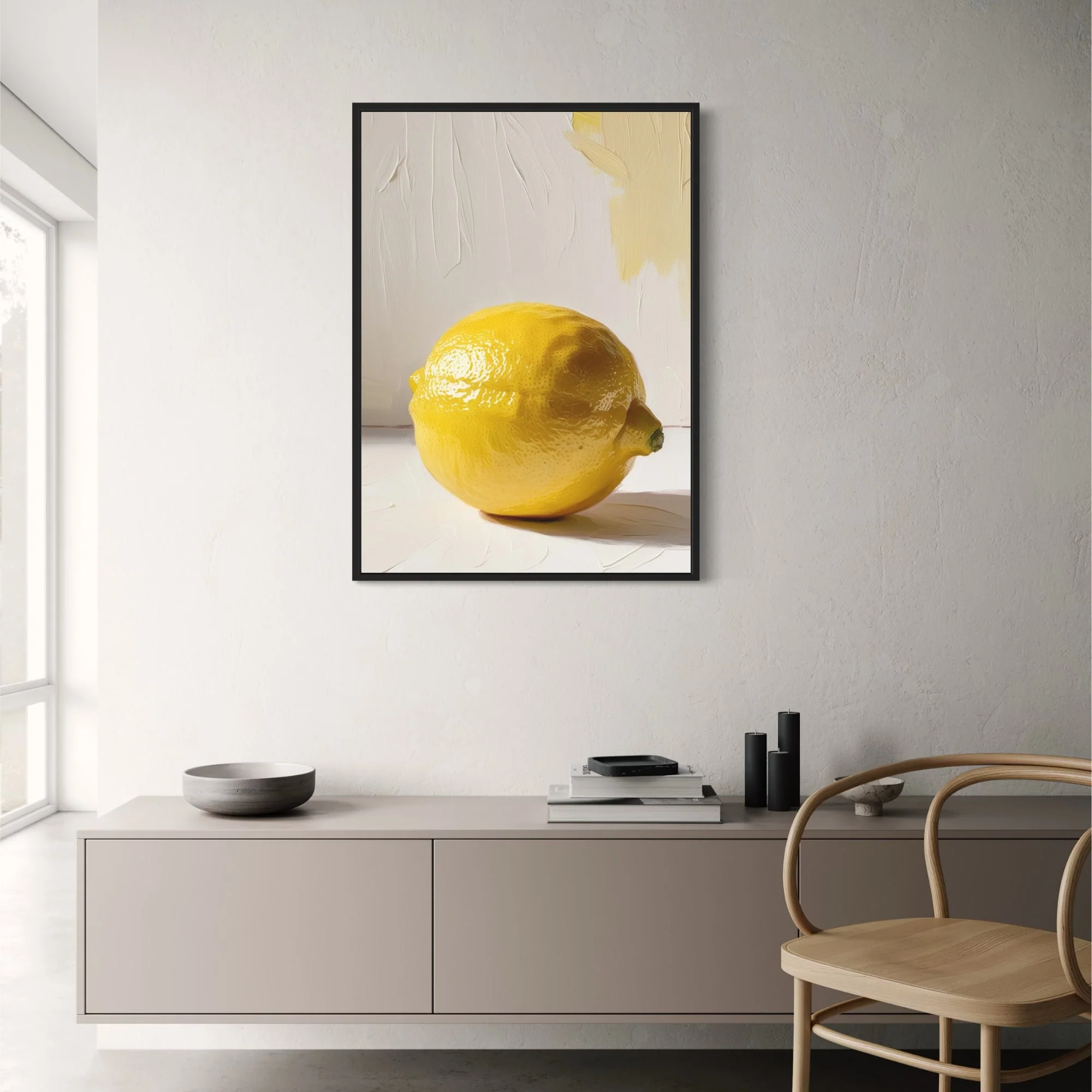 Fresh Lemon | Abstract Citrus Art - Image 2