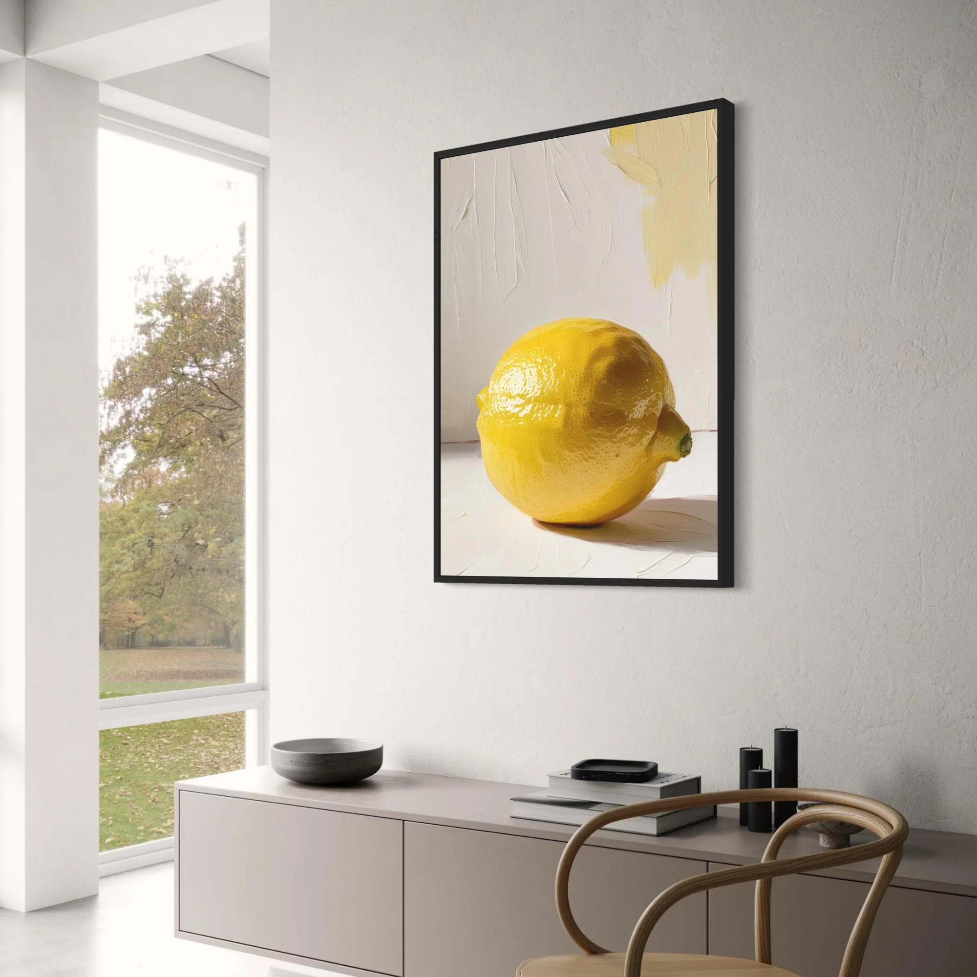 Fresh Lemon | Abstract Citrus Art - Image 3