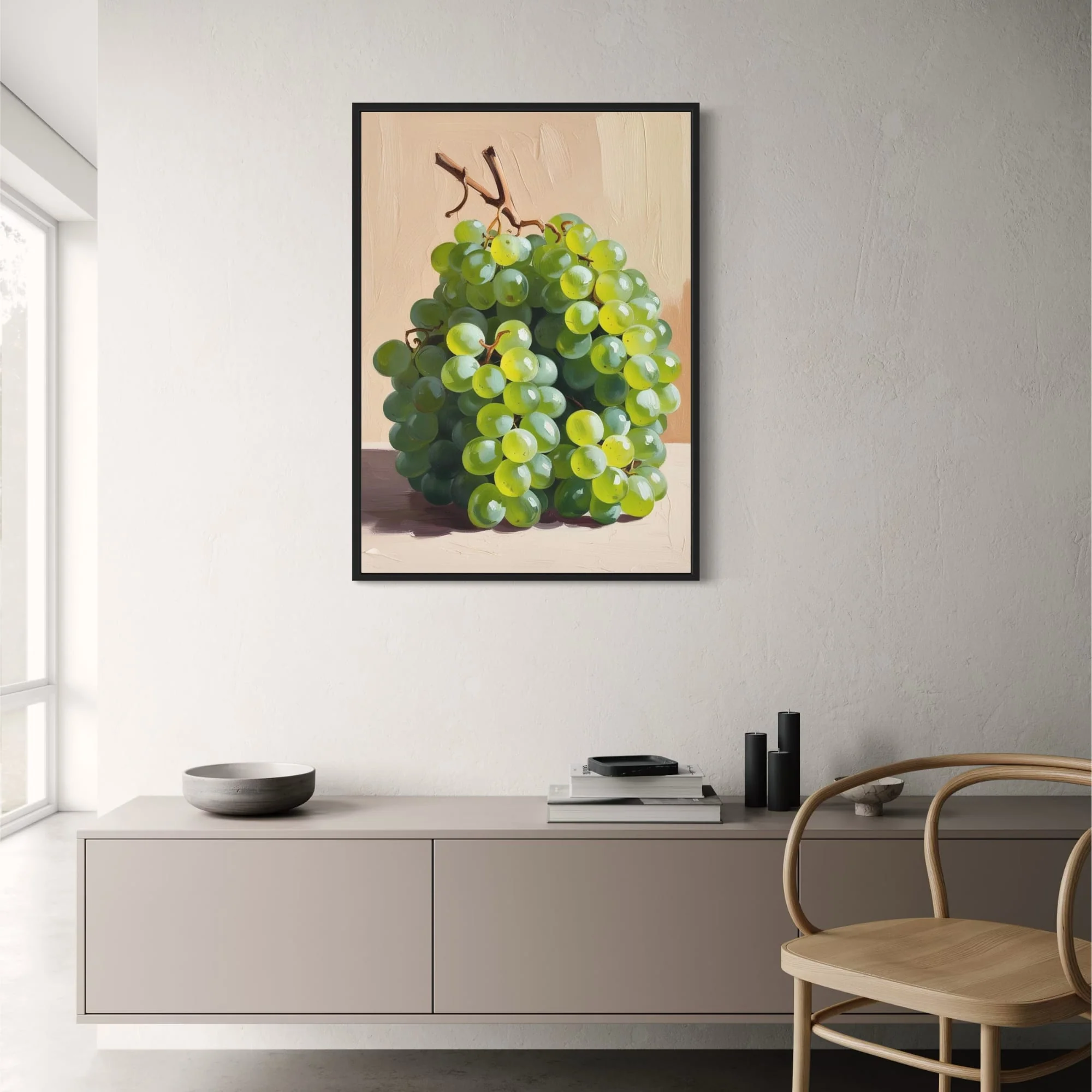 Grapes Still Life | Botanical Kitchen Art - Image 2