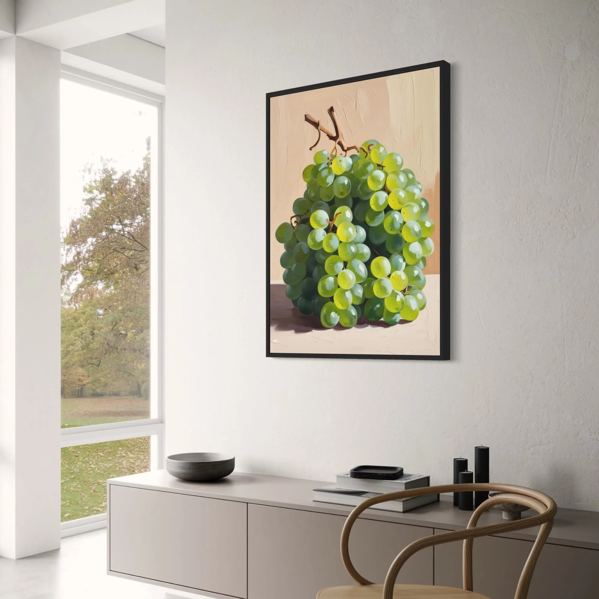 Grapes Still Life | Botanical Kitchen Art - Image 3