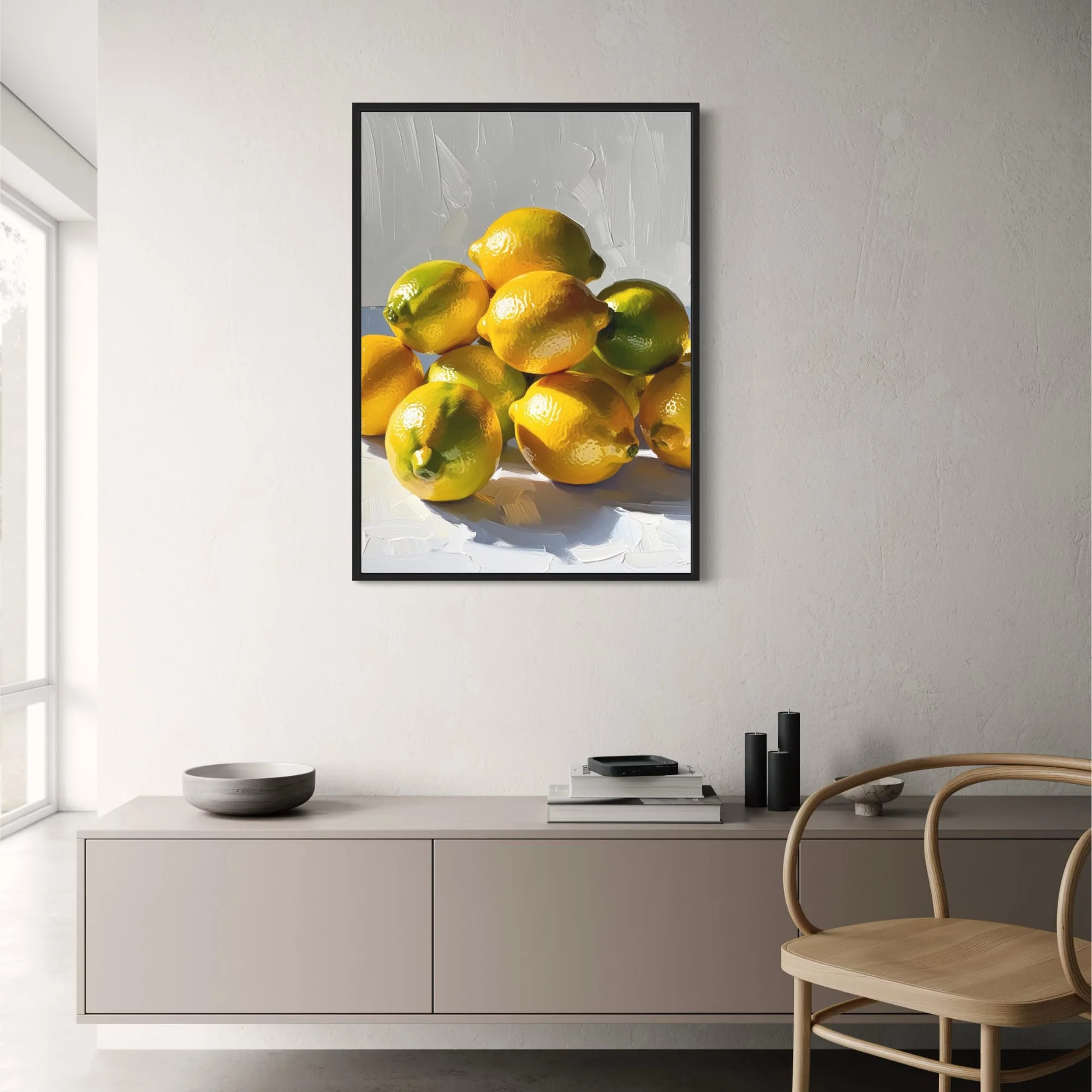 Homegrown Lemons | Vibrant Citrus Art - Image 2