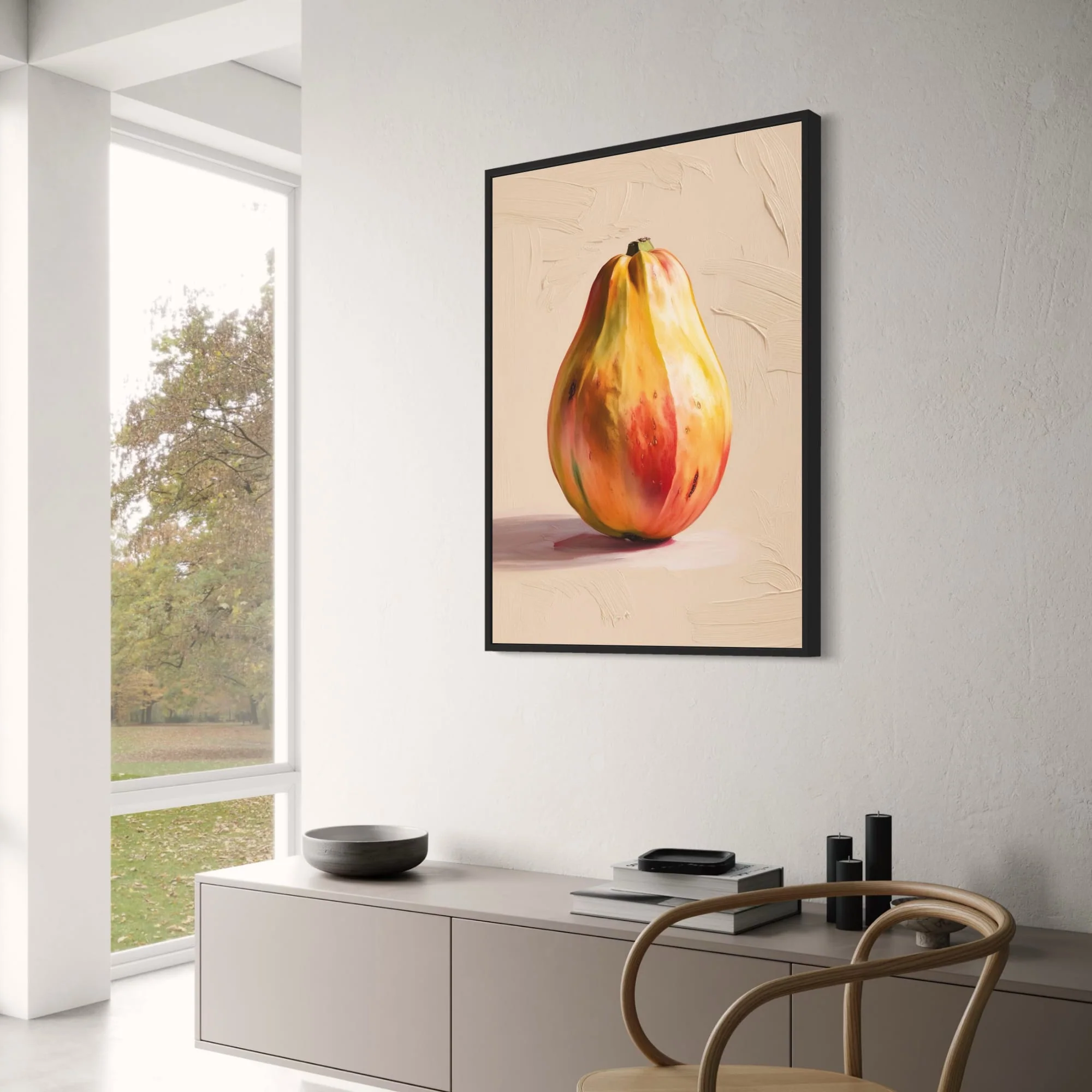 Papaya Botanical Print | Vibrant Nature Illustration - Image 3