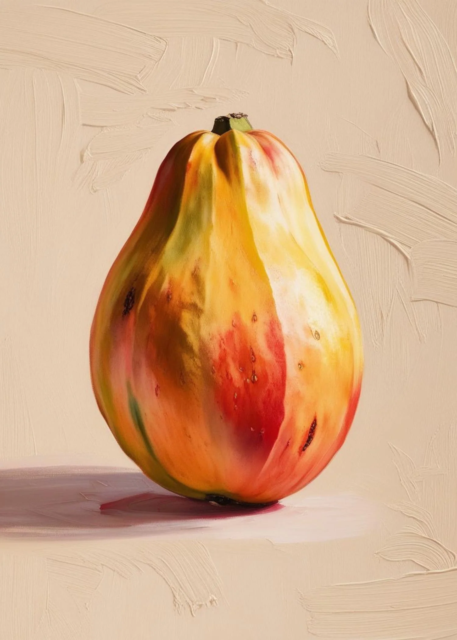 Papaya Botanical Print | Vibrant Nature Illustration - Image 4