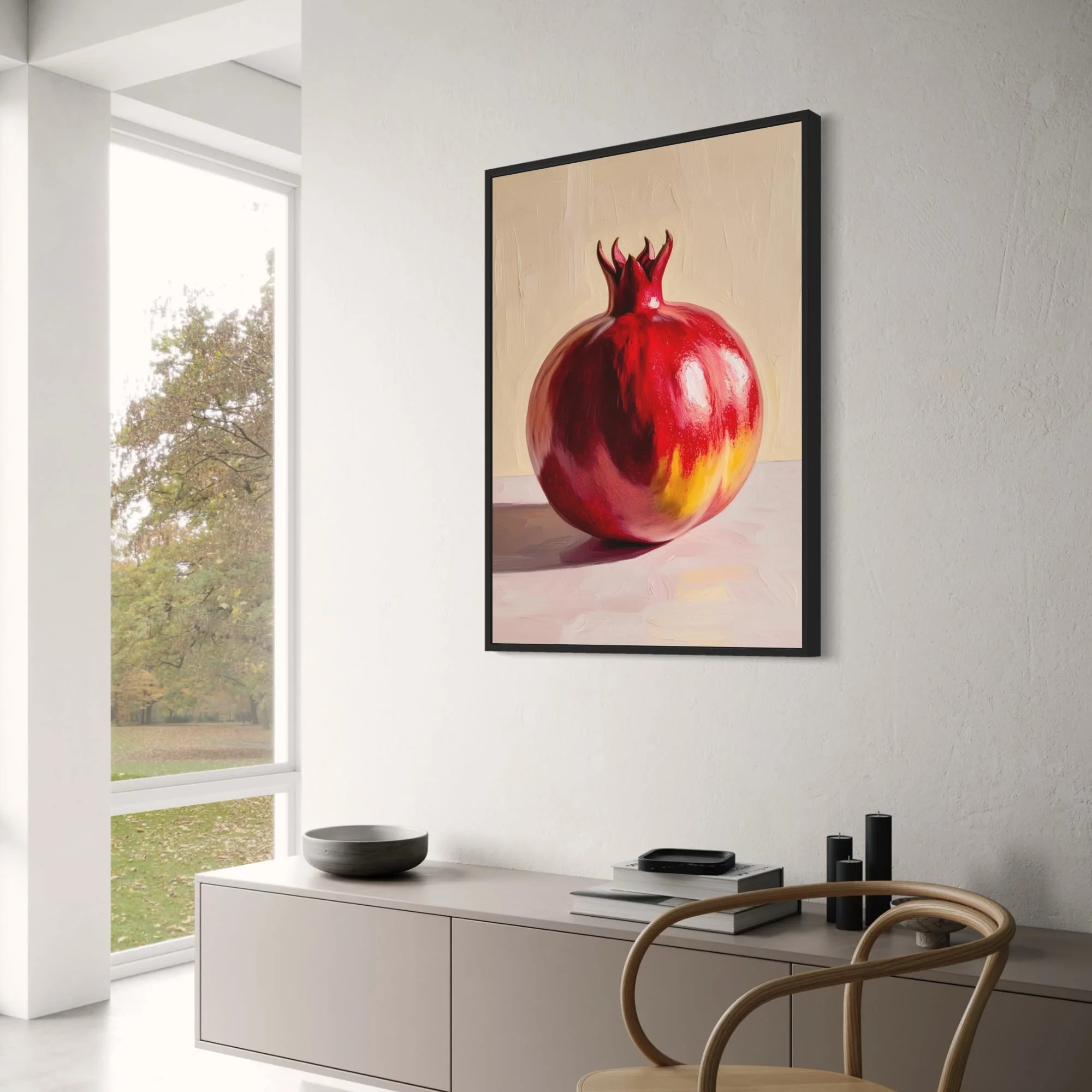 Vibrant Pomegranate | Colorful Botanical Art - Image 3