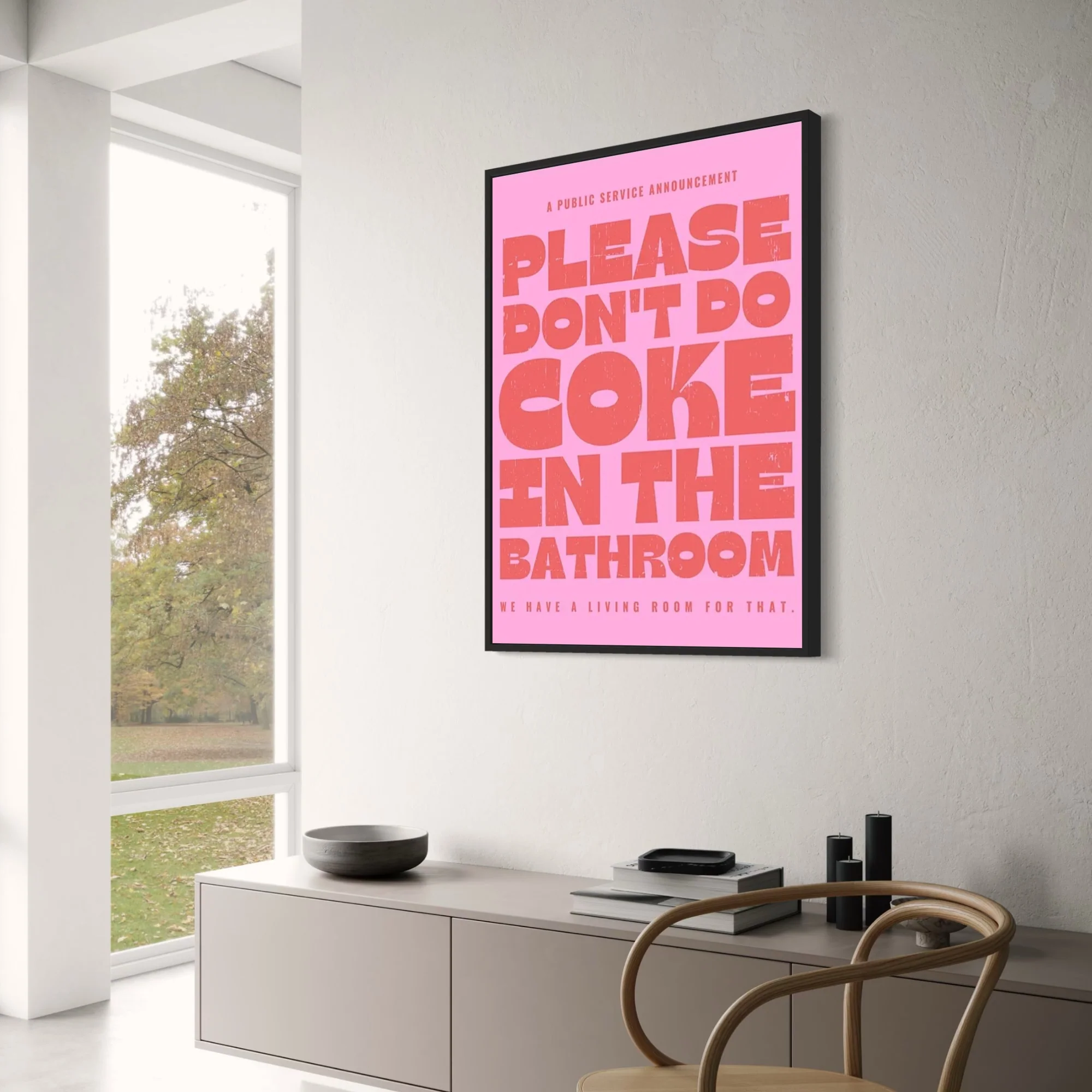 Please Don't Do Coke In The Bathroom | Humorous PSA - Image 3