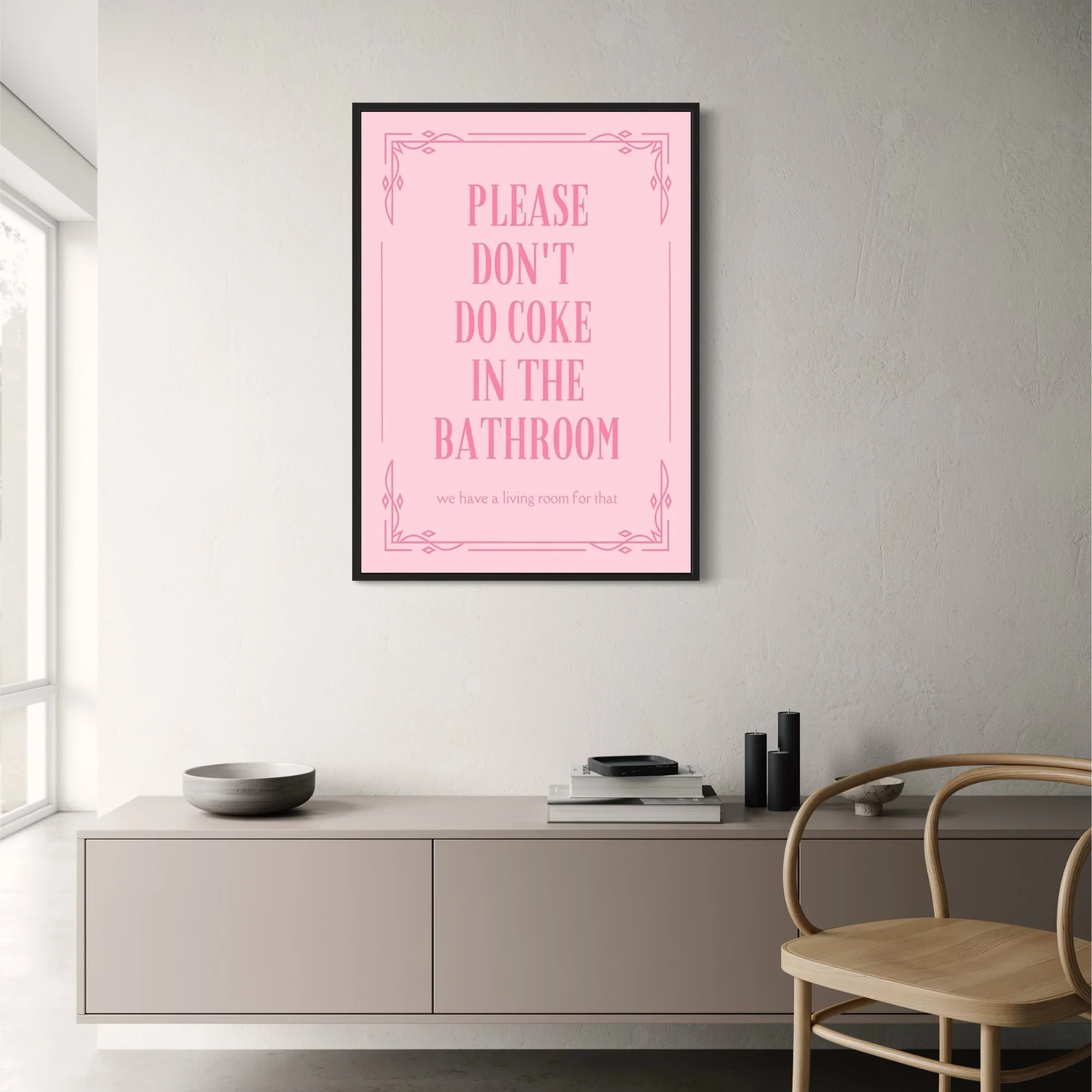 Please Don't Do Coke In The Bathroom | Humorous PSA - Image 2