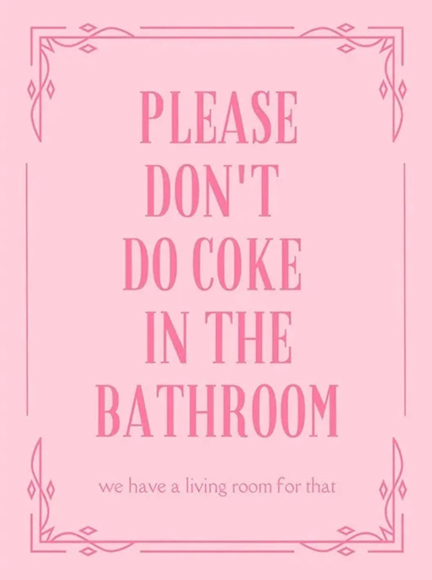 Please Don't Do Coke In The Bathroom | Humorous PSA - Image 4