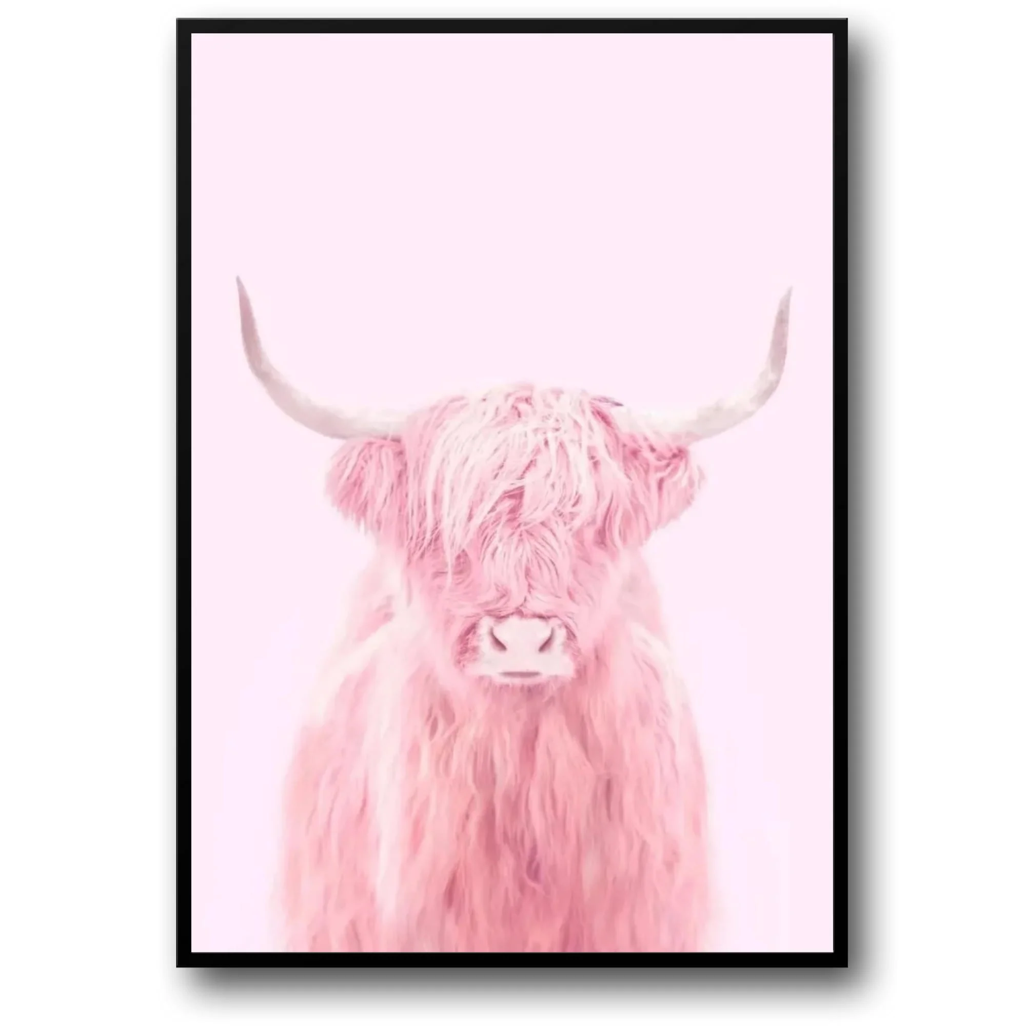 Pink Highland Cow | Fantastical Creatures Art