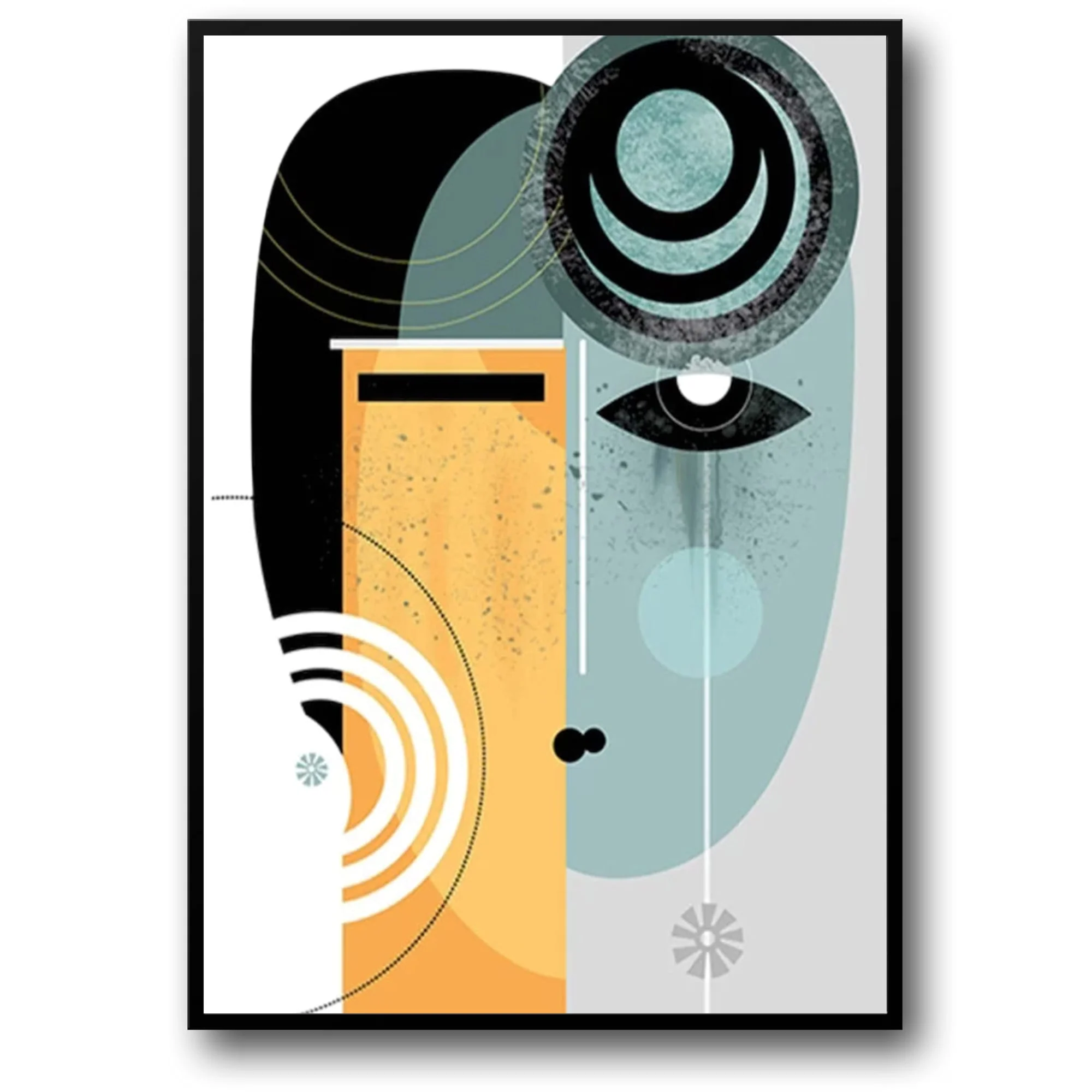 Dual Perspectives | Abstract Art | Vibrant Colors | Modern Design