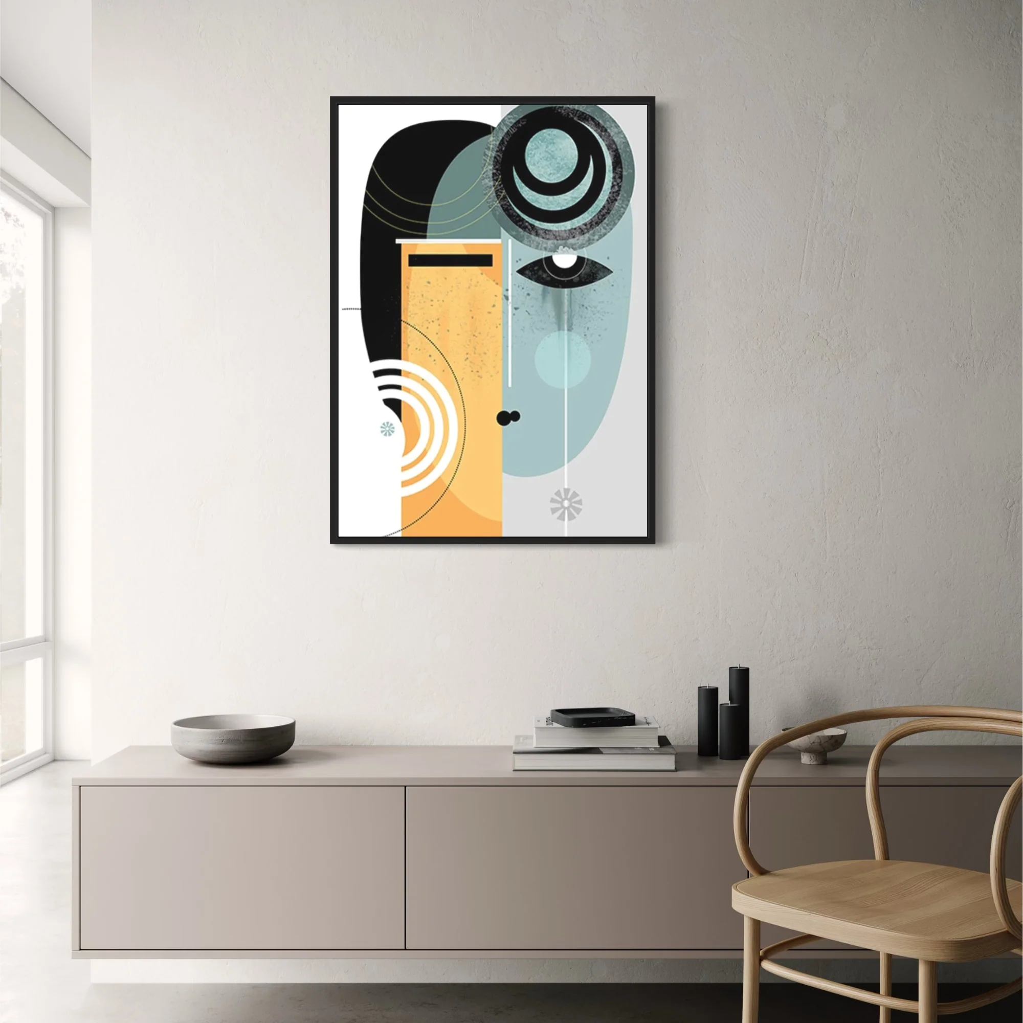 Dual Perspectives | Abstract Art | Vibrant Colors | Modern Design - Image 2