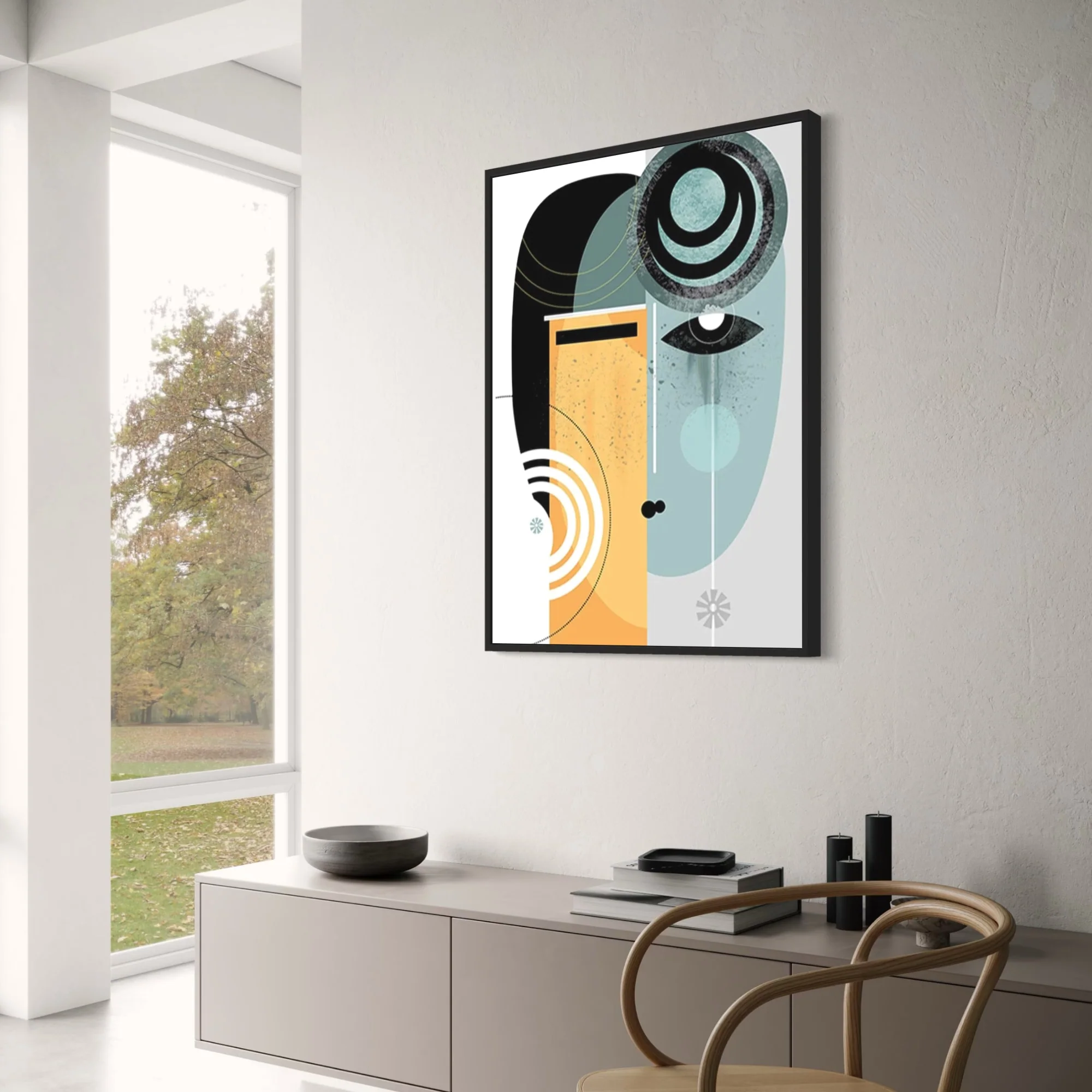 Dual Perspectives | Abstract Art | Vibrant Colors | Modern Design - Image 3