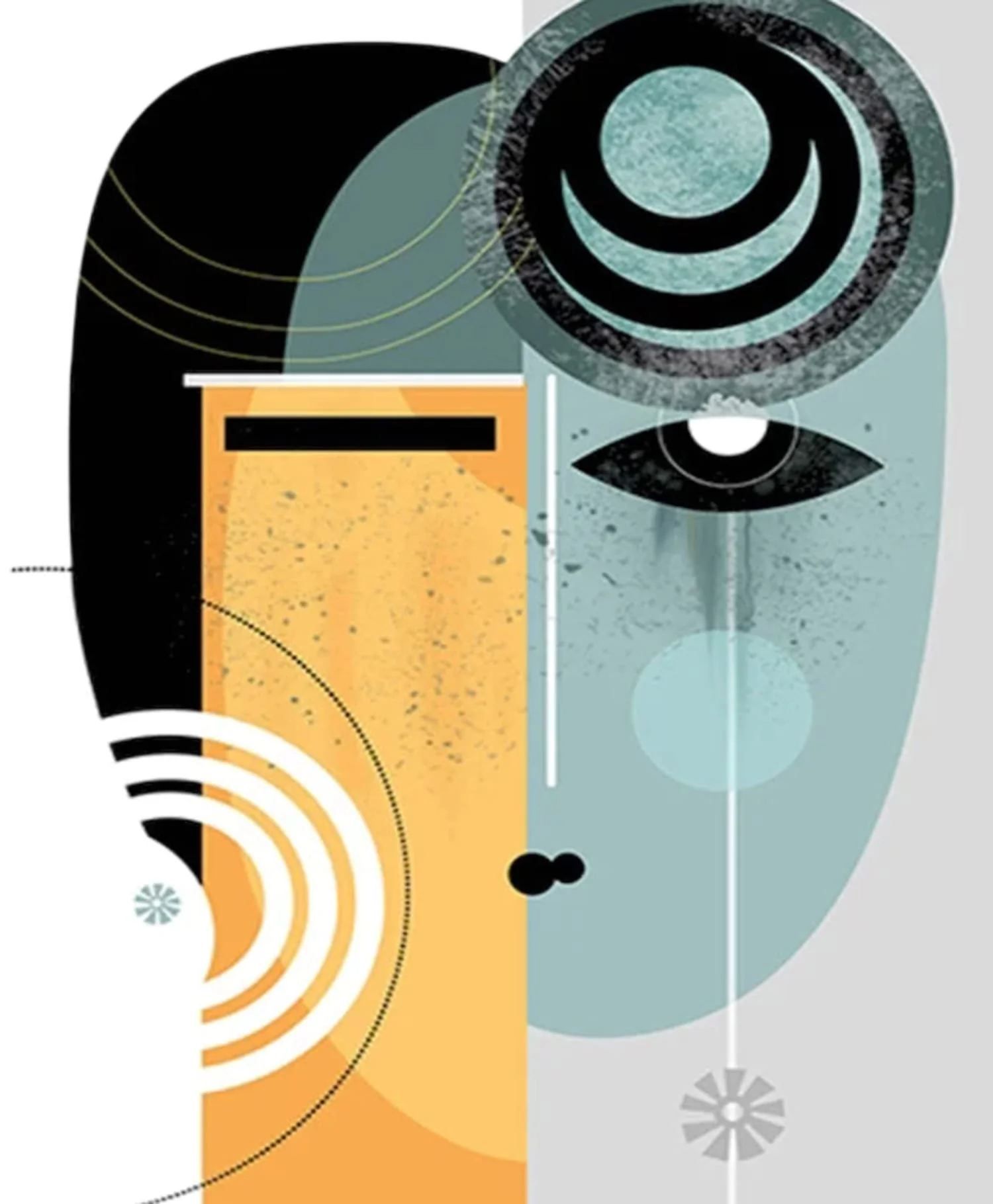 Dual Perspectives | Abstract Art | Vibrant Colors | Modern Design - Image 4
