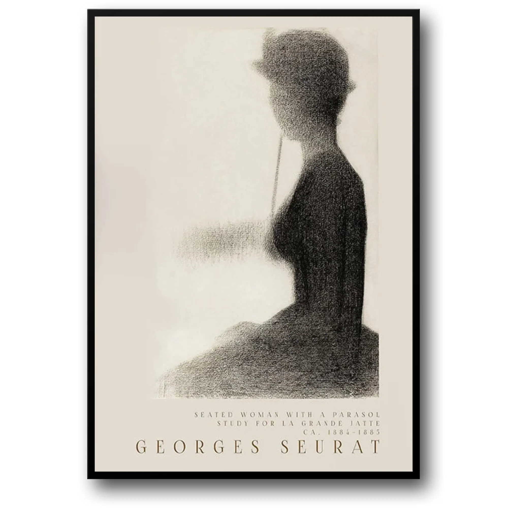 Seurat | Seated Woman with Parasol | Impressionist Art