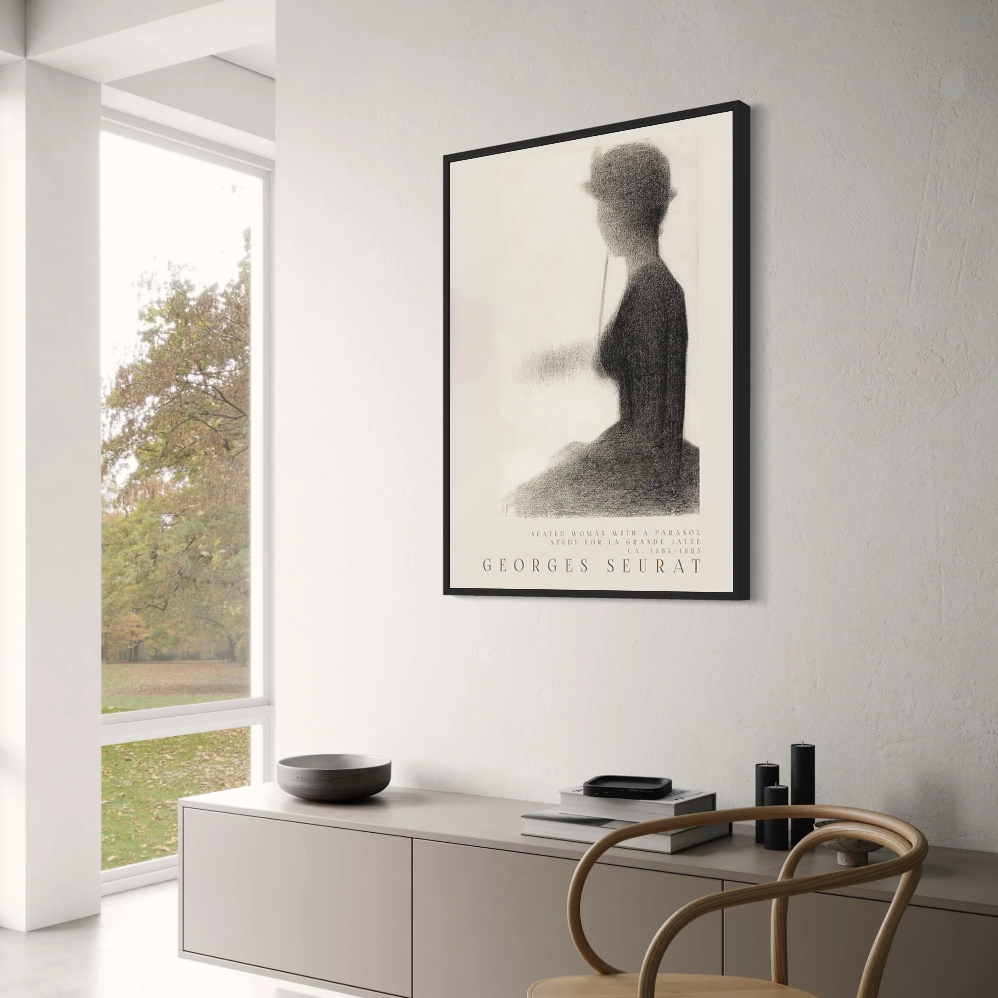 Seurat | Seated Woman with Parasol | Impressionist Art - Image 3