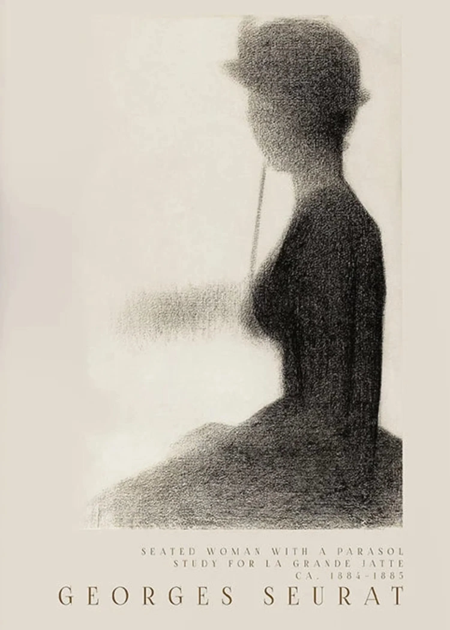 Seurat | Seated Woman with Parasol | Impressionist Art - Image 4