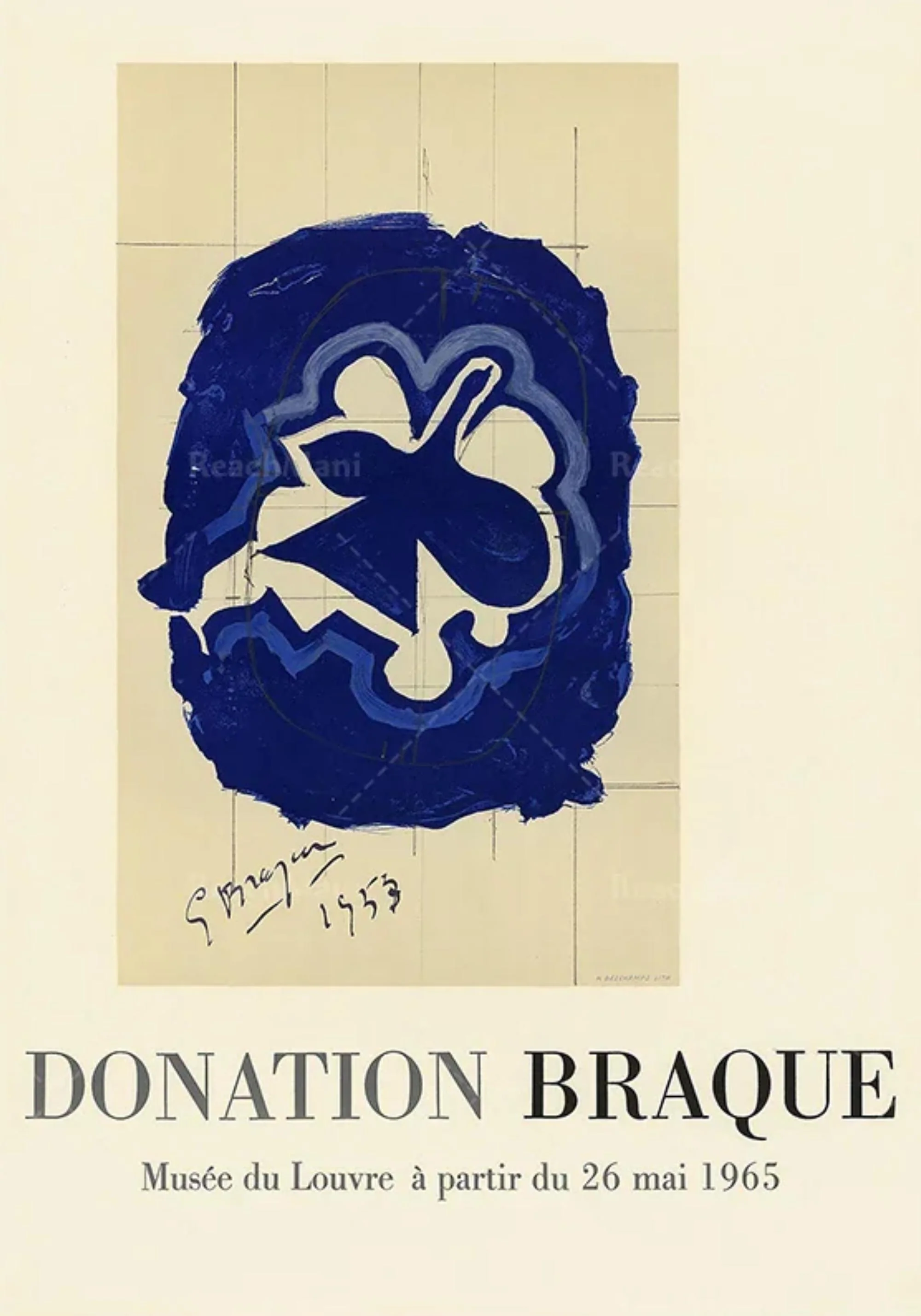 Georges Braque | Louvre 1965 Exhibition | Vintage Art - Image 4