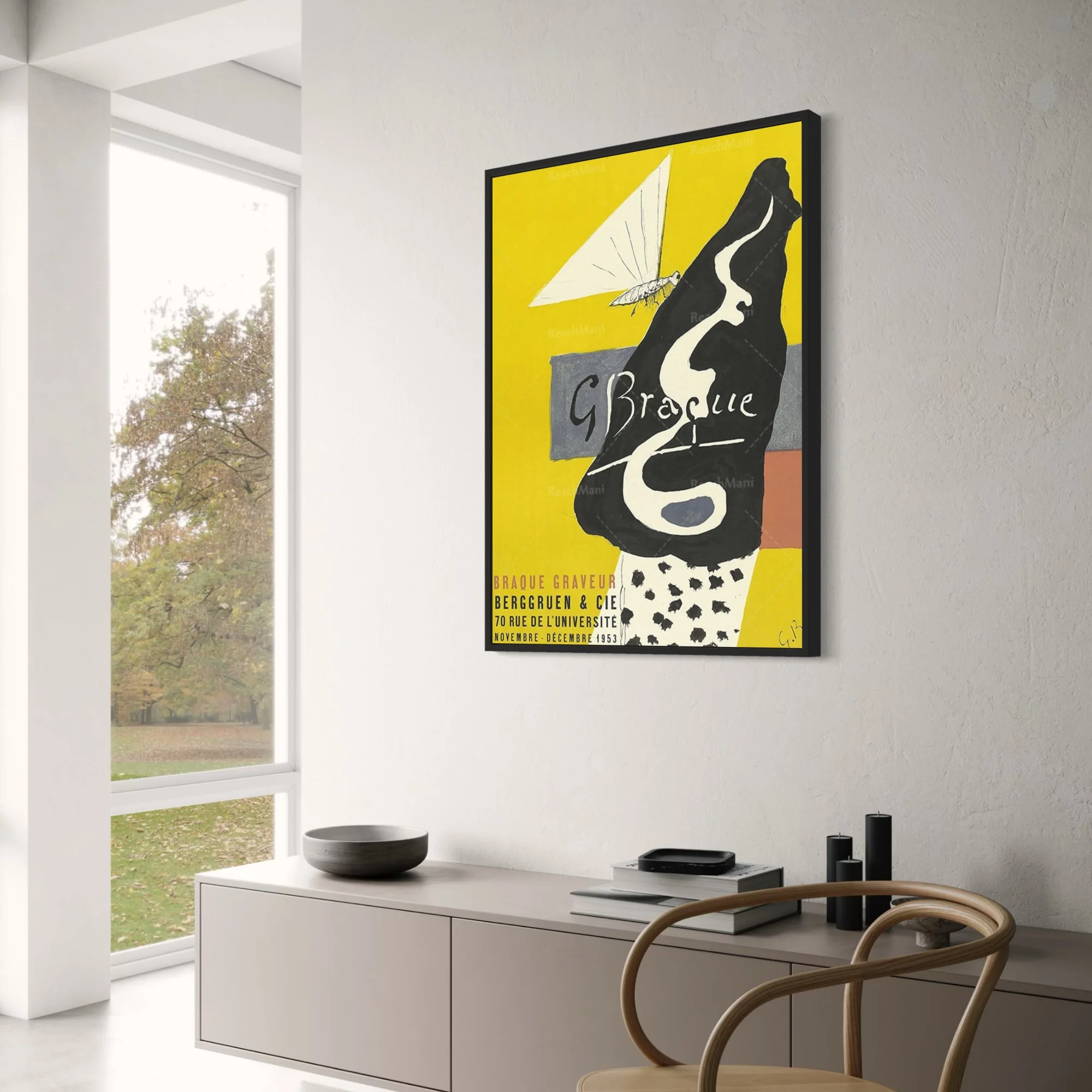 Georges Braque | Graveur 1953 | Vintage French Artwork - Image 3