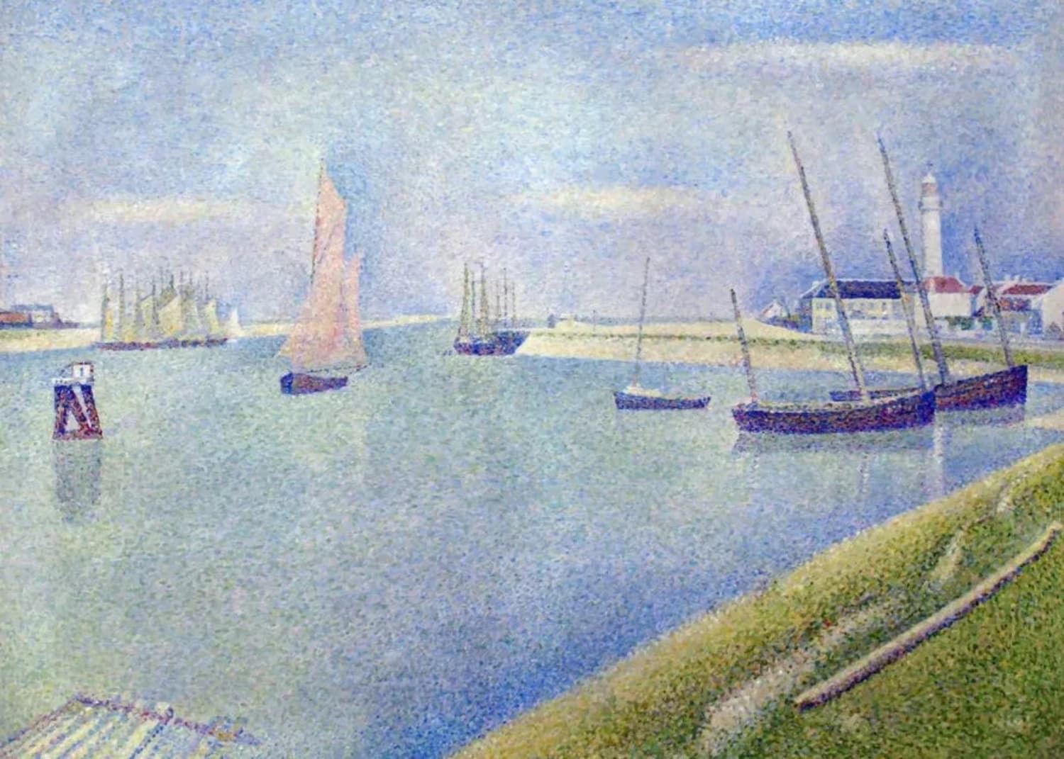 Seurat | The Canal of Gravelines | Impressionist Art - Image 4