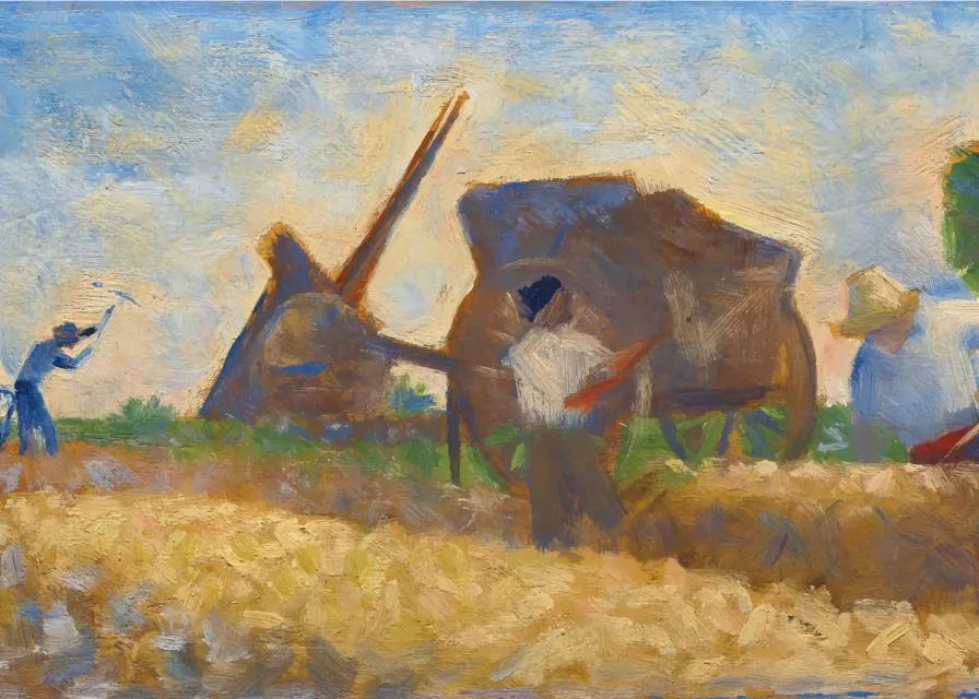 Georges Seurat | The Stone Breakers | Classic Art