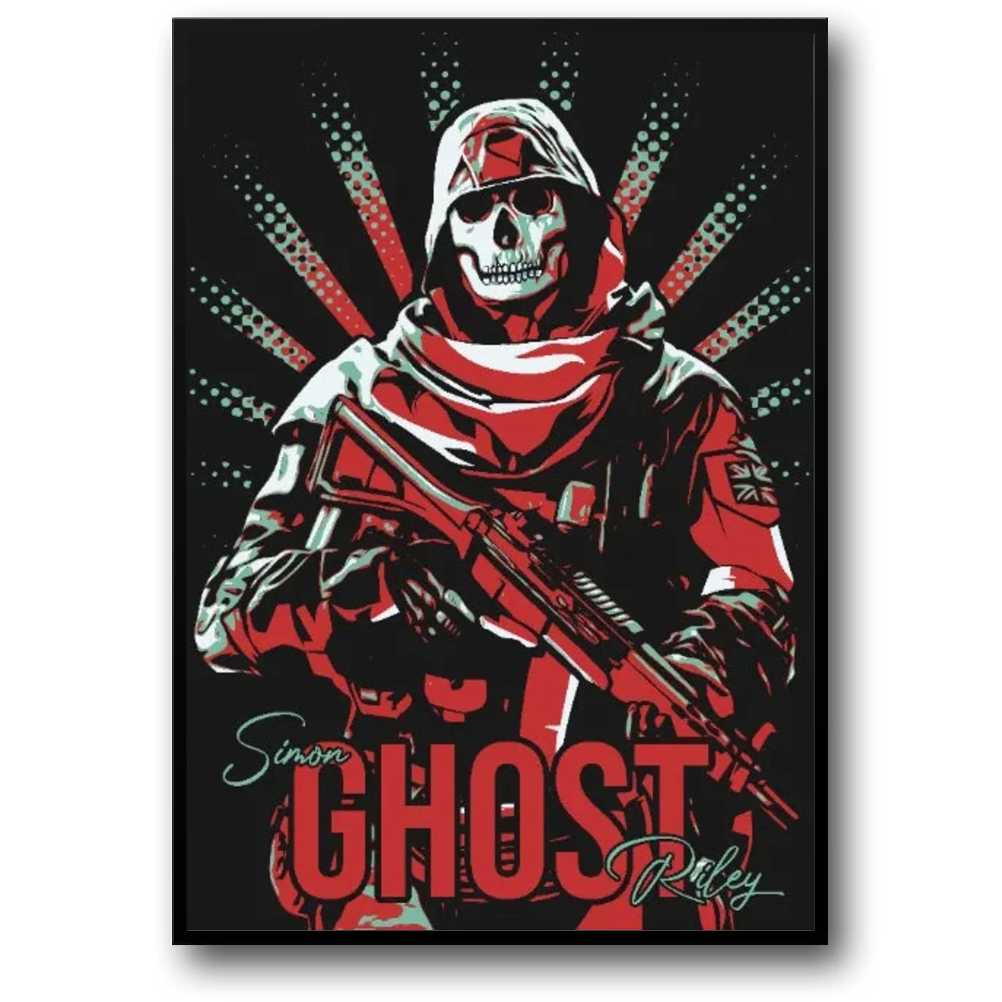 Ghost - Call of Duty | Game Art Canvas