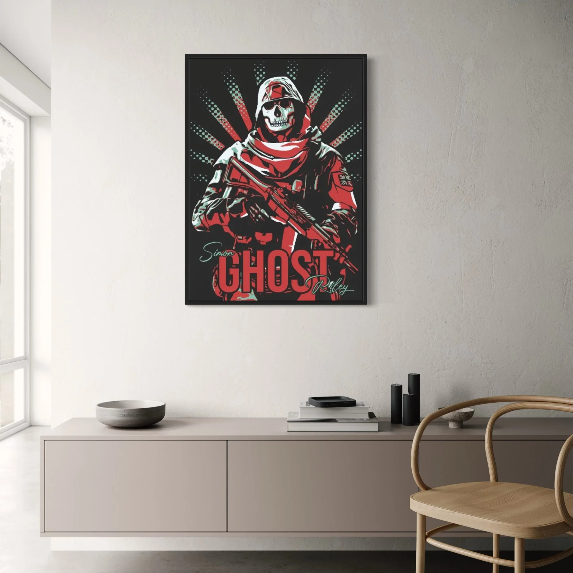 Ghost - Call of Duty | Game Art Canvas - Image 2