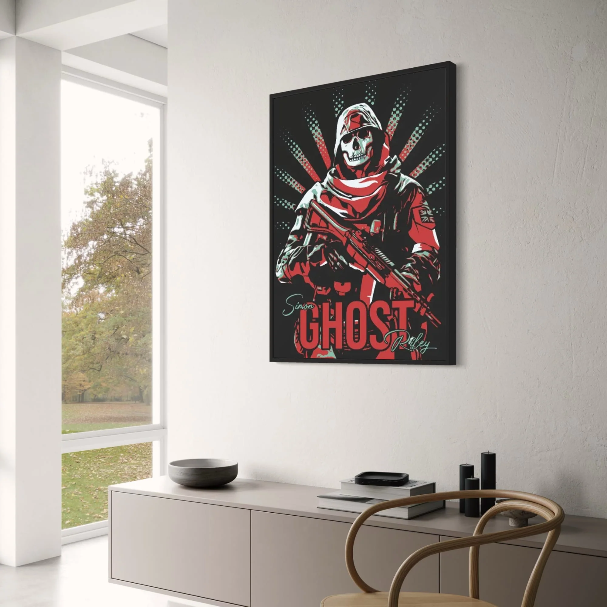 Ghost - Call of Duty | Game Art Canvas - Image 3