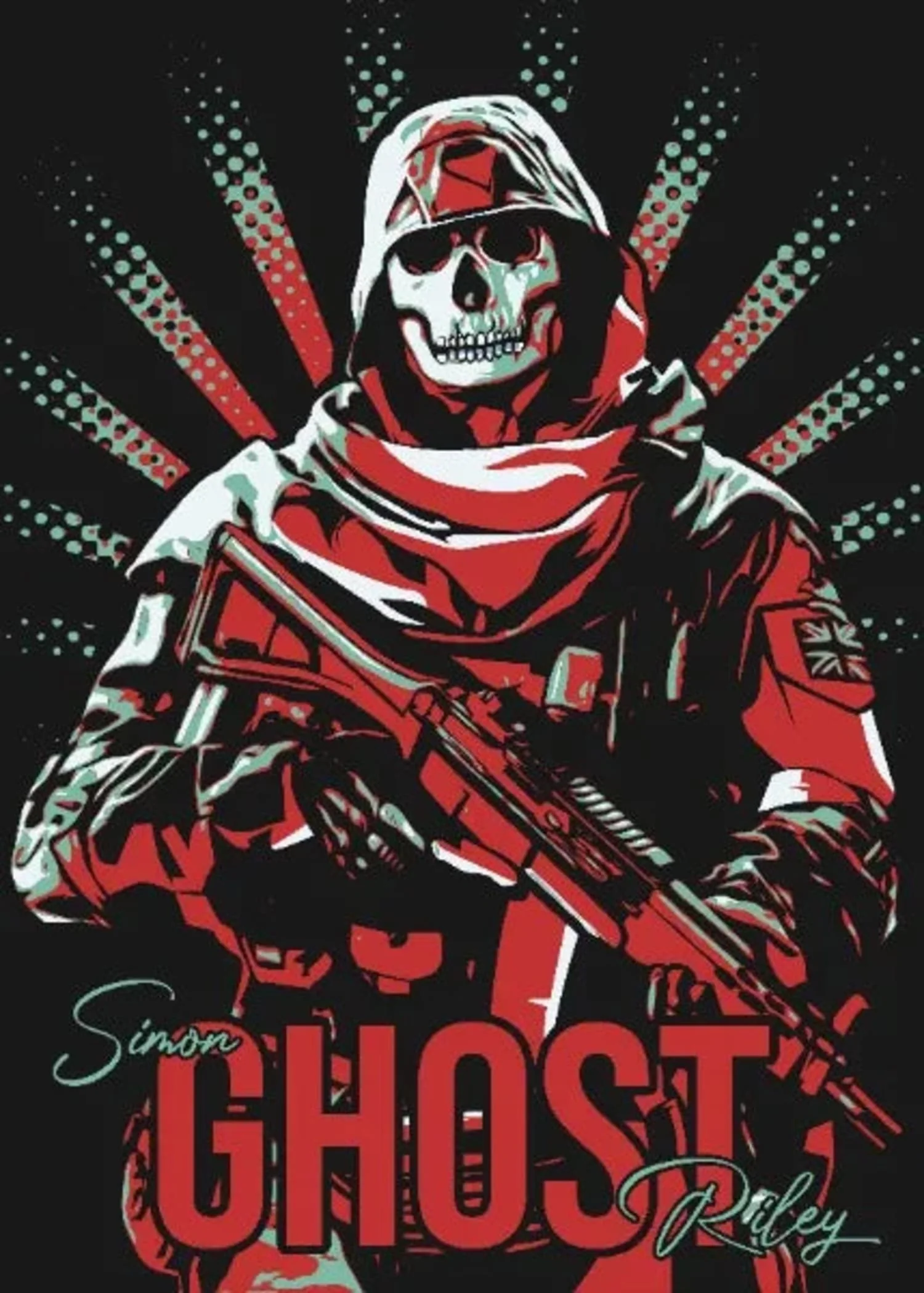 Ghost - Call of Duty | Game Art Canvas - Image 4