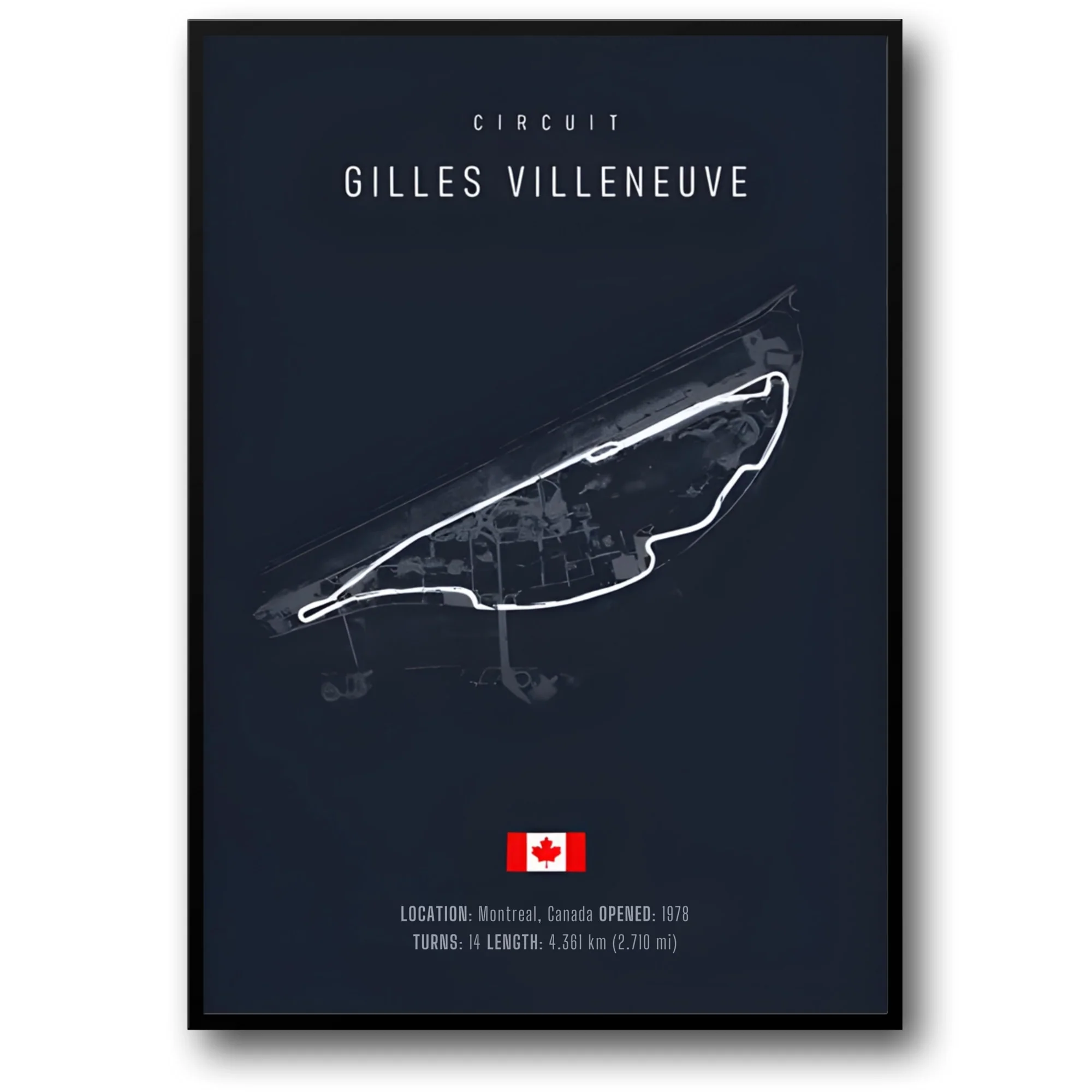 Gilles Villeneuve Circuit | F1 Track Layout Art
