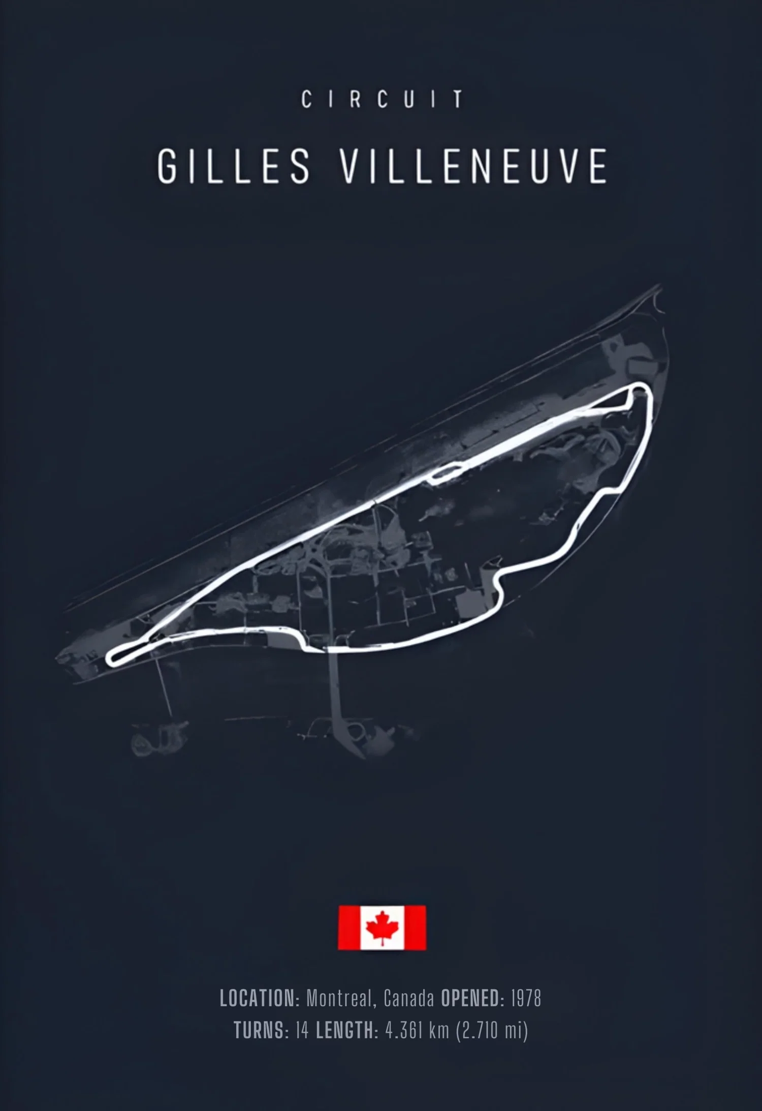 Gilles Villeneuve Circuit | F1 Track Layout Art - Image 4