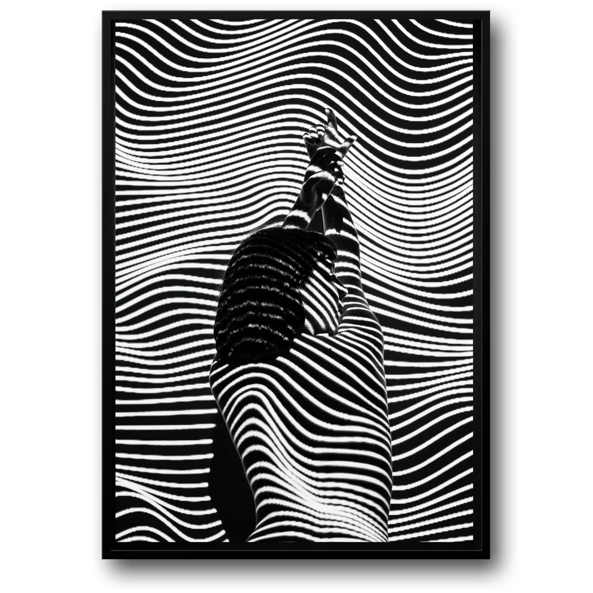 Girl with Striped Pattern