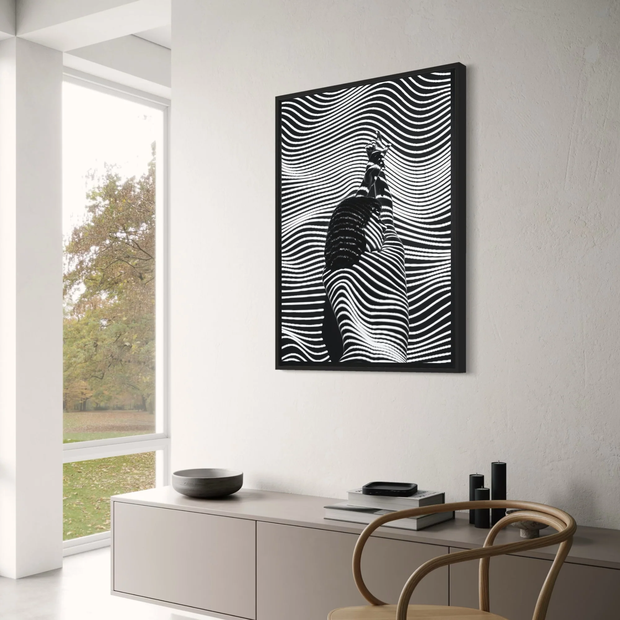 Girl with Striped Pattern - Image 3