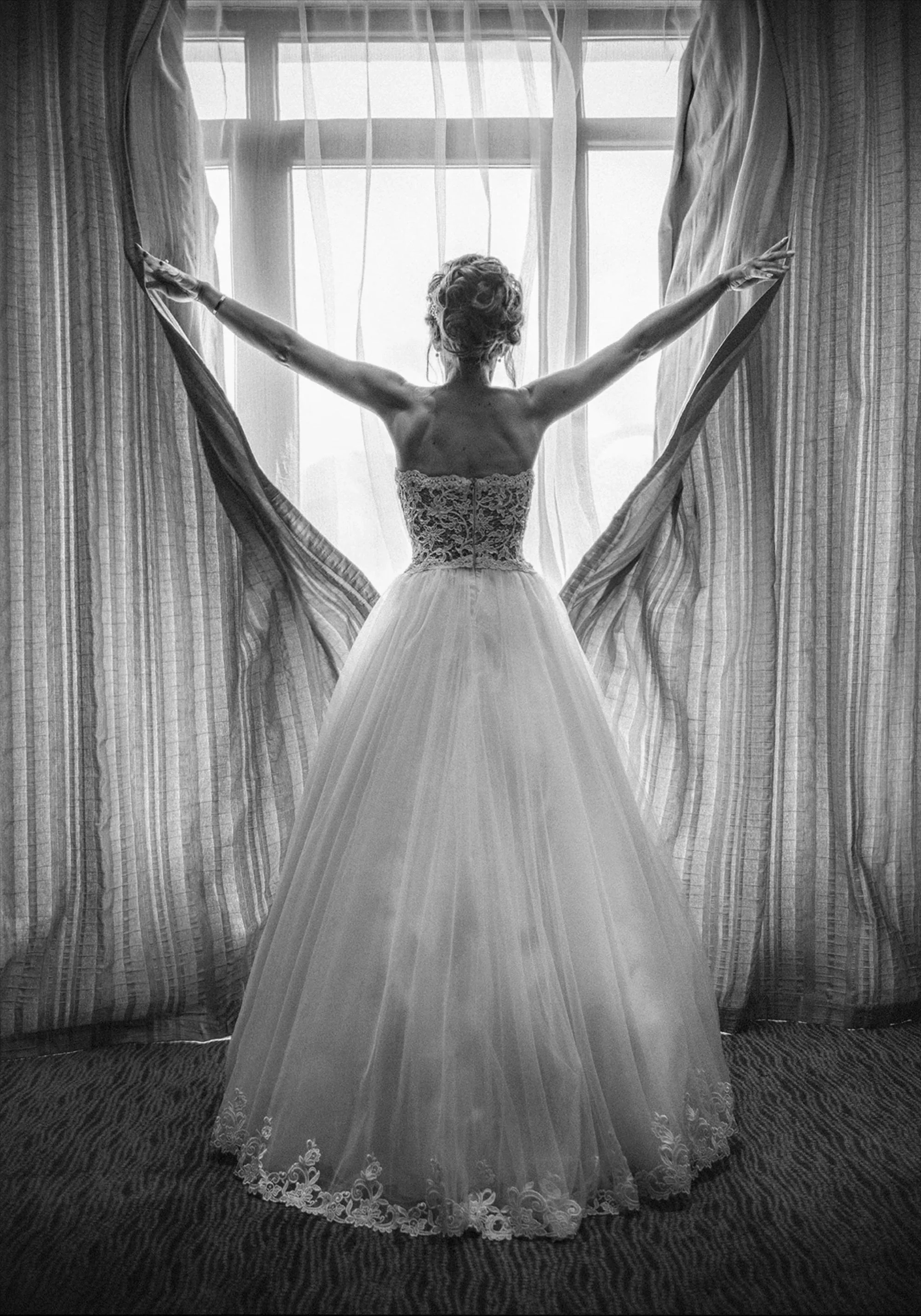 Girl Looking Out of Window Artwork - Image 5
