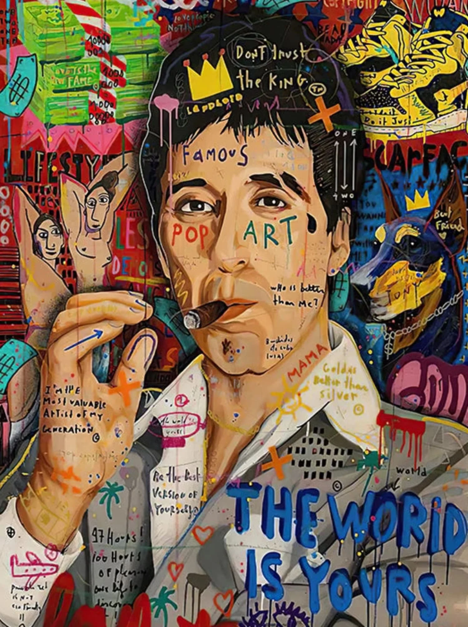 Godfather Graffiti Pop Art - Image 4
