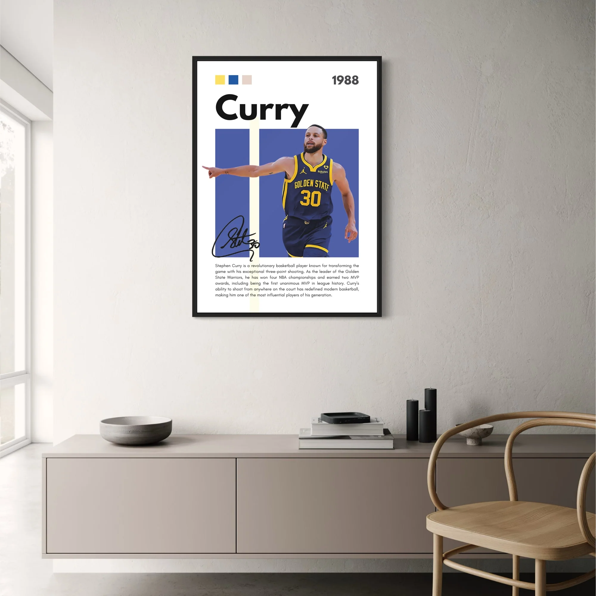 Stephen Curry | Warriors MVP Celebration | Vibrant Design - Image 2