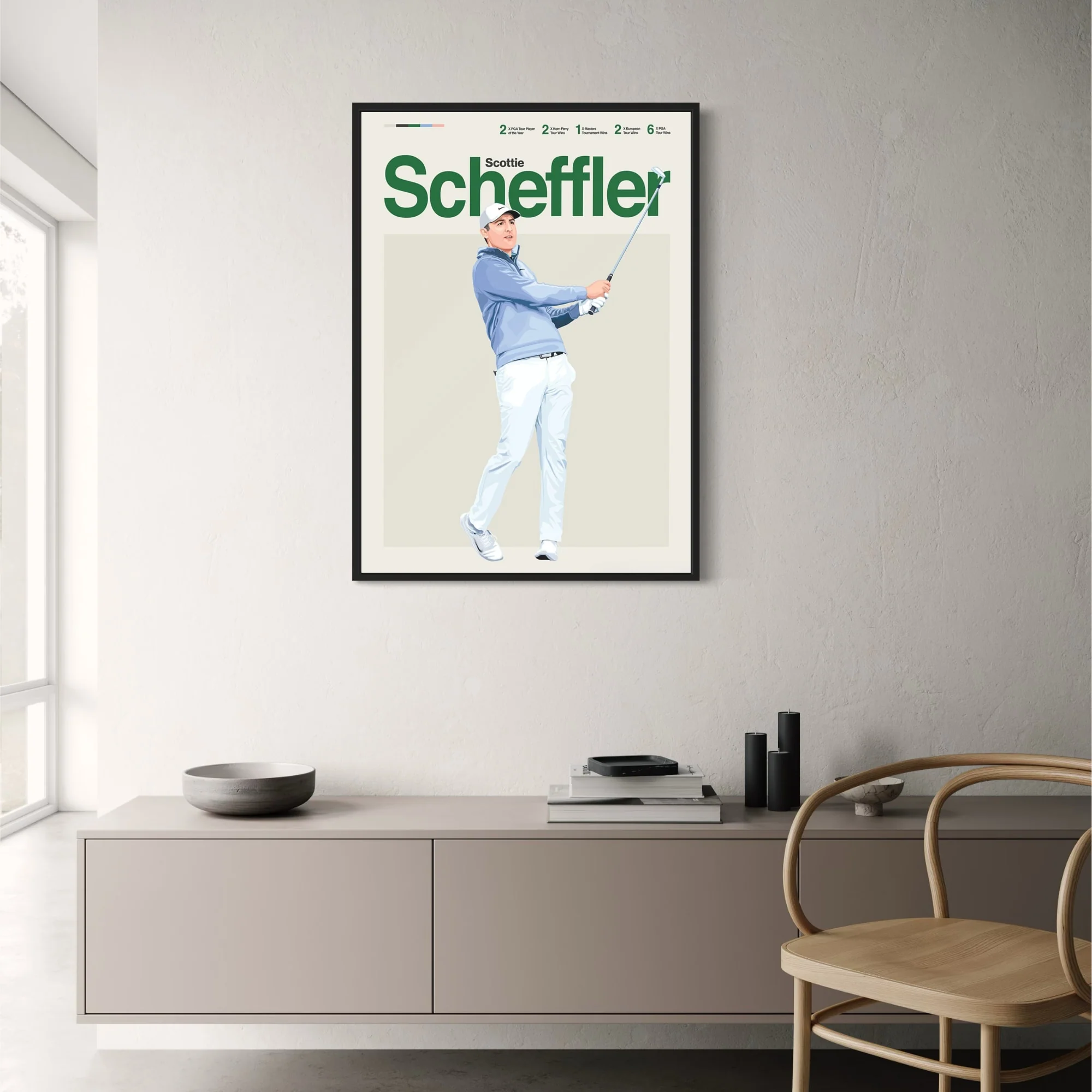 Scottie Scheffler | Golf Legends Dynamic Art - Image 2