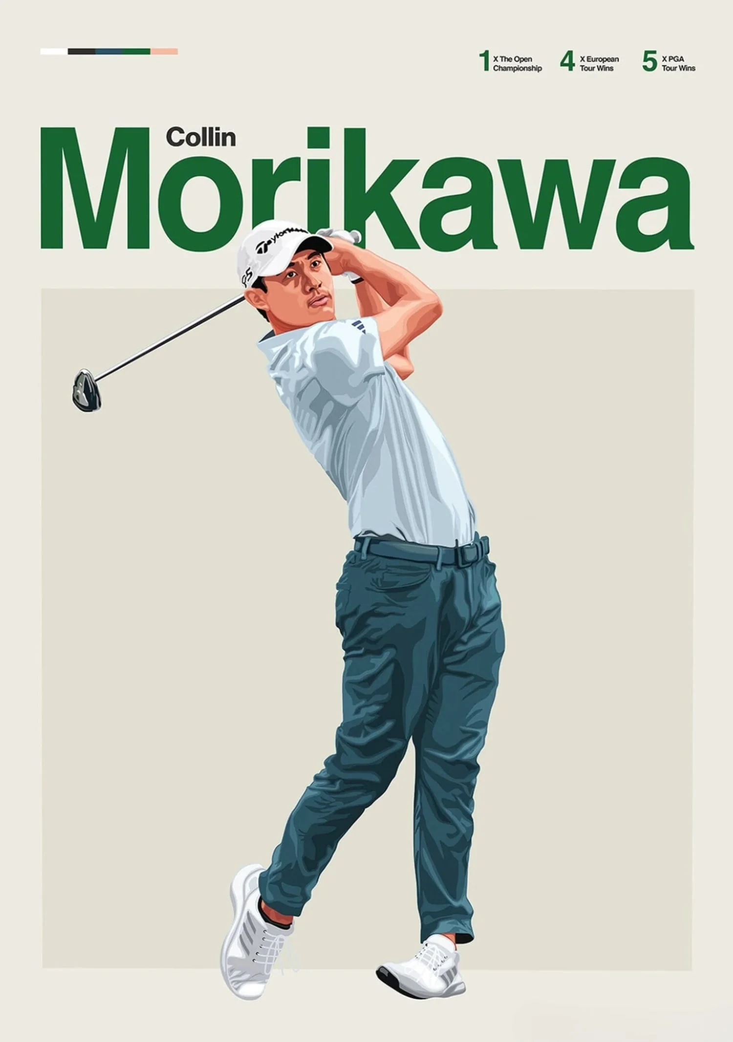 Collin Morikawa | Golf Legends Art - Image 4