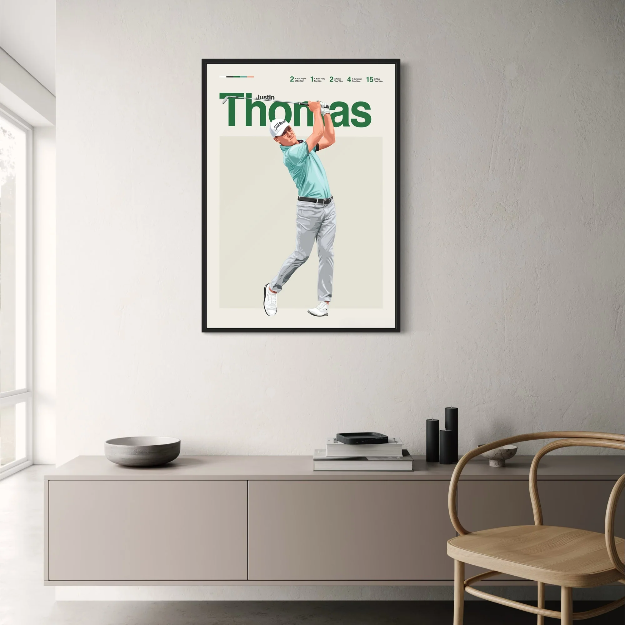 Justin Thomas | Golf Legend | Dynamic Art - Image 2