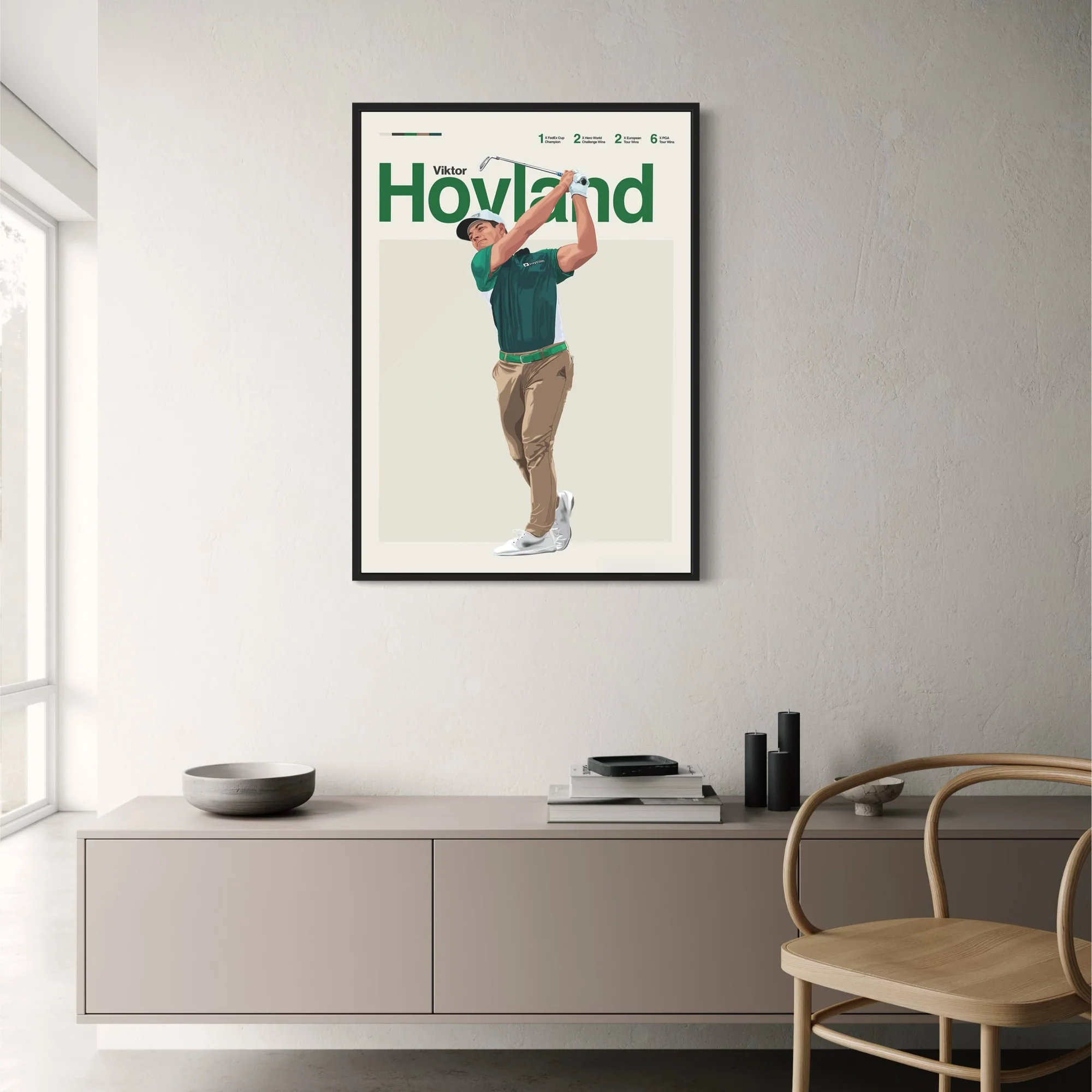 Viktor Hovland | Golf Legends Art - Image 2