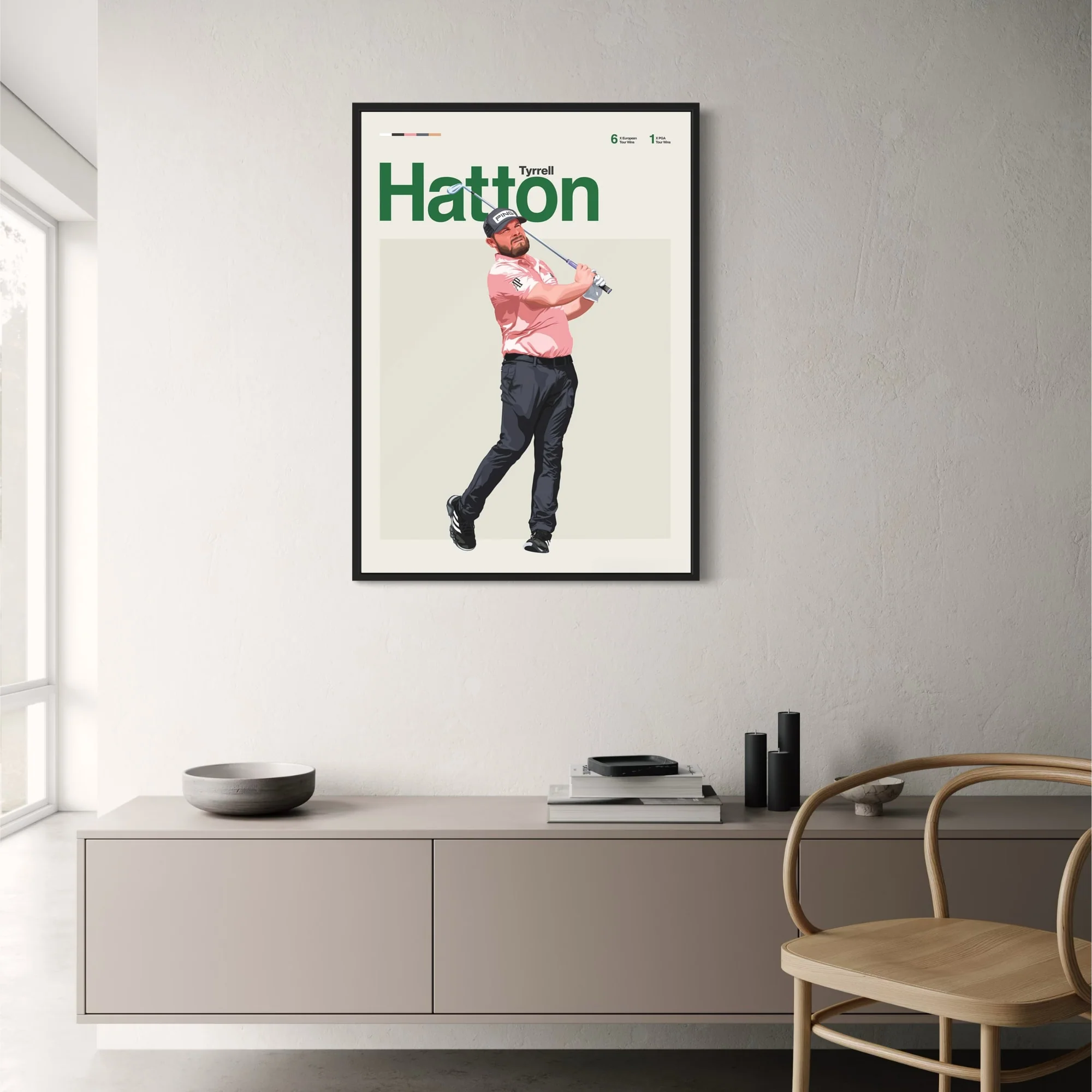 Tyrrell Hatton | Golf Legends Artwork - Image 2