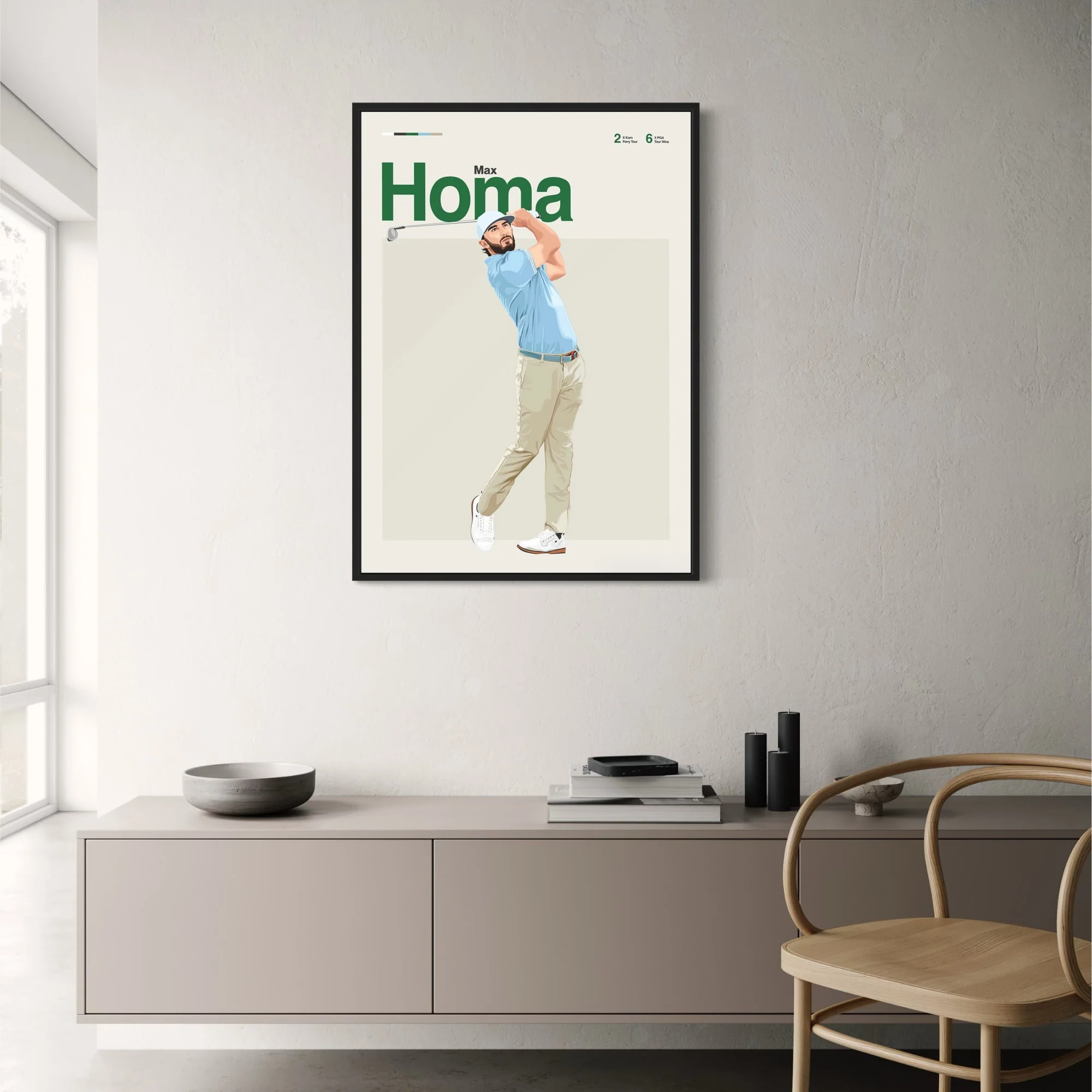 Max Homa | Golf Legends Art - Image 2